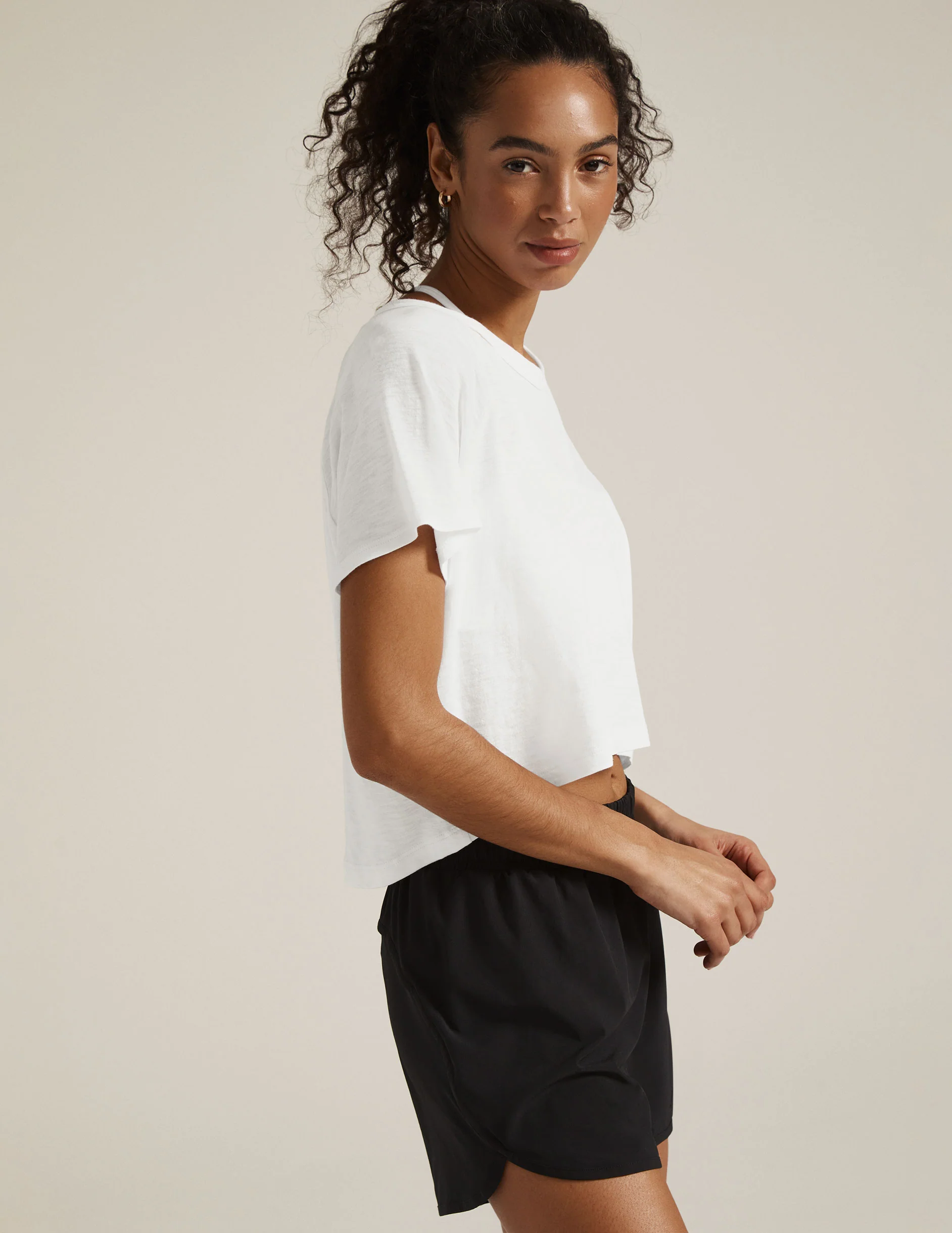 Signature High Low Cropped Tee - Styles Love