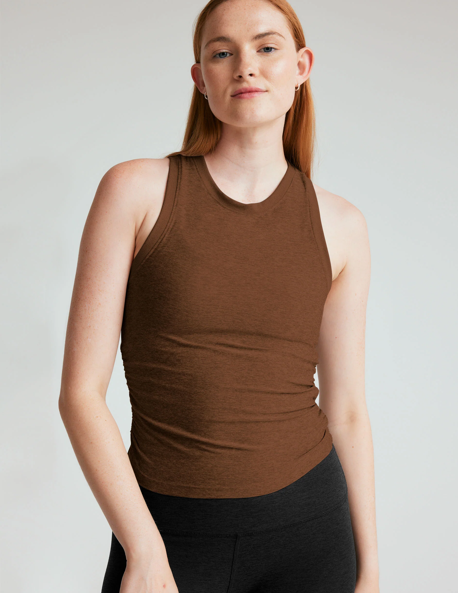 Featherweight Your Fit Shirred Tank - Styles Love
