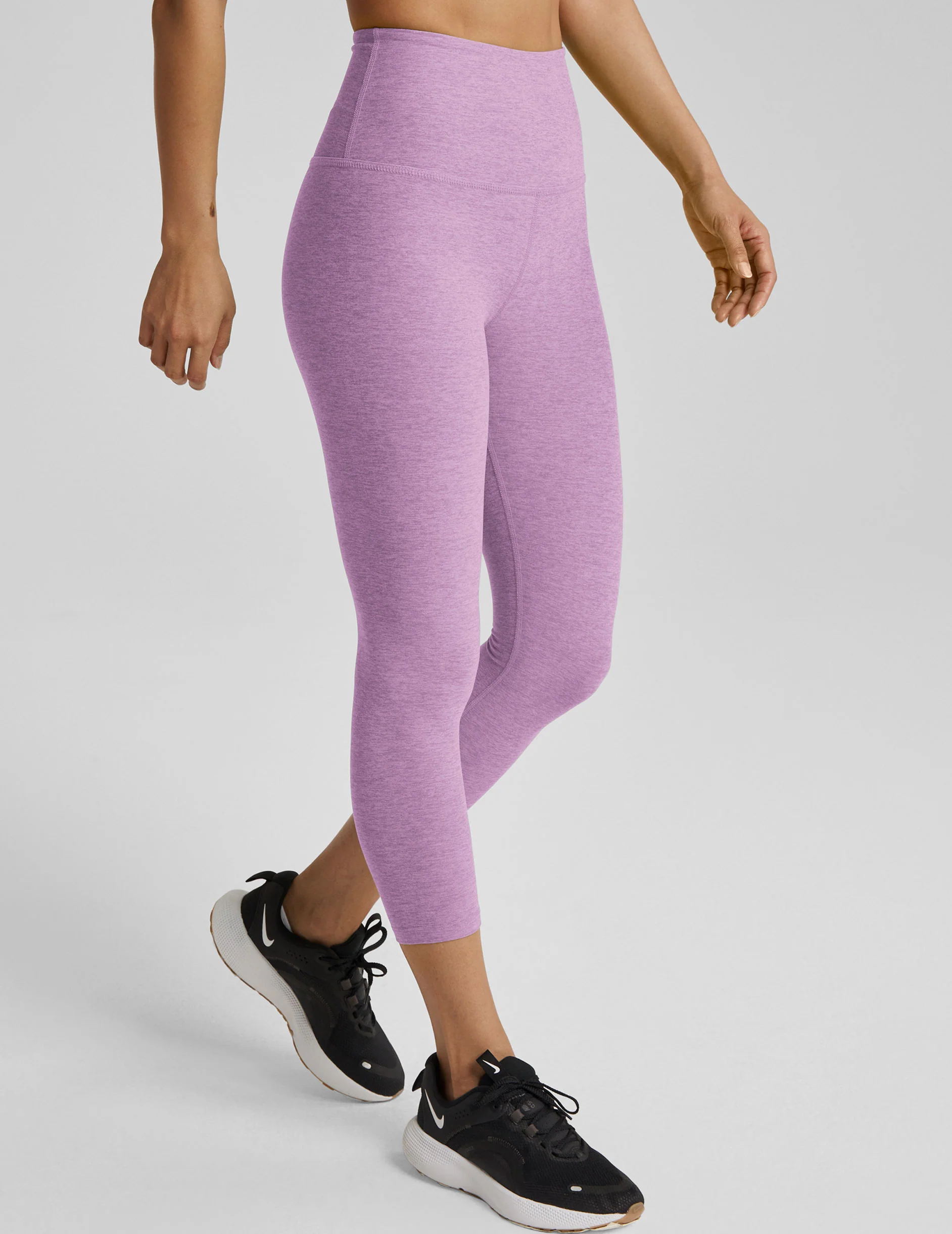 Spacedye Walk And Talk High Waisted Capri Legging - Styles Love