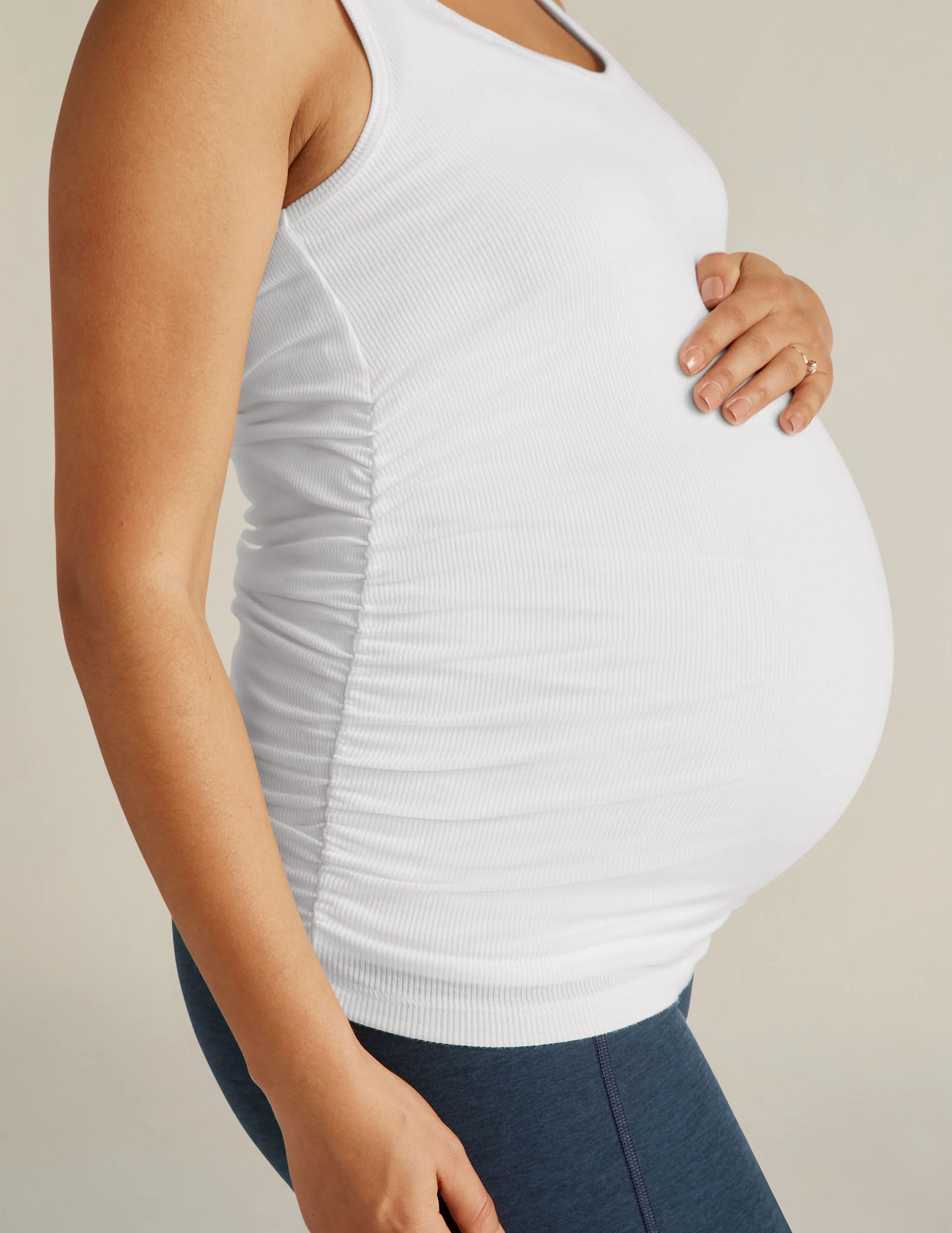 In A Cinch Low V Maternity Tank - Styles Love