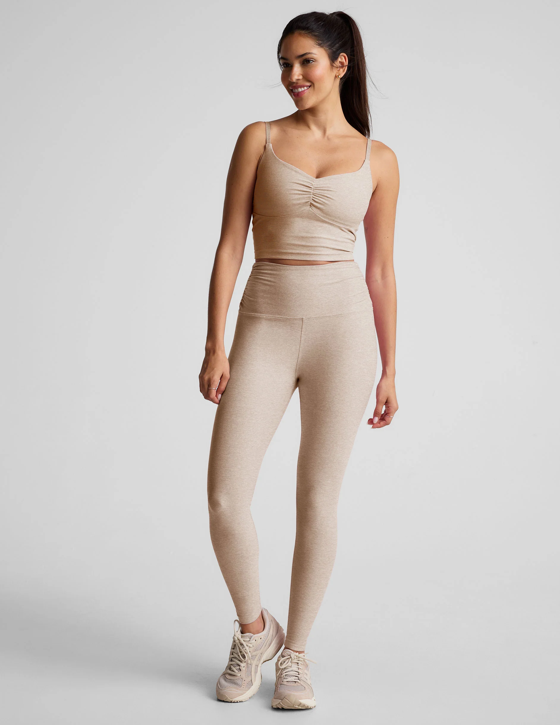 Spacedye Raise The Barre Shirred Cropped Tank - Styles Love