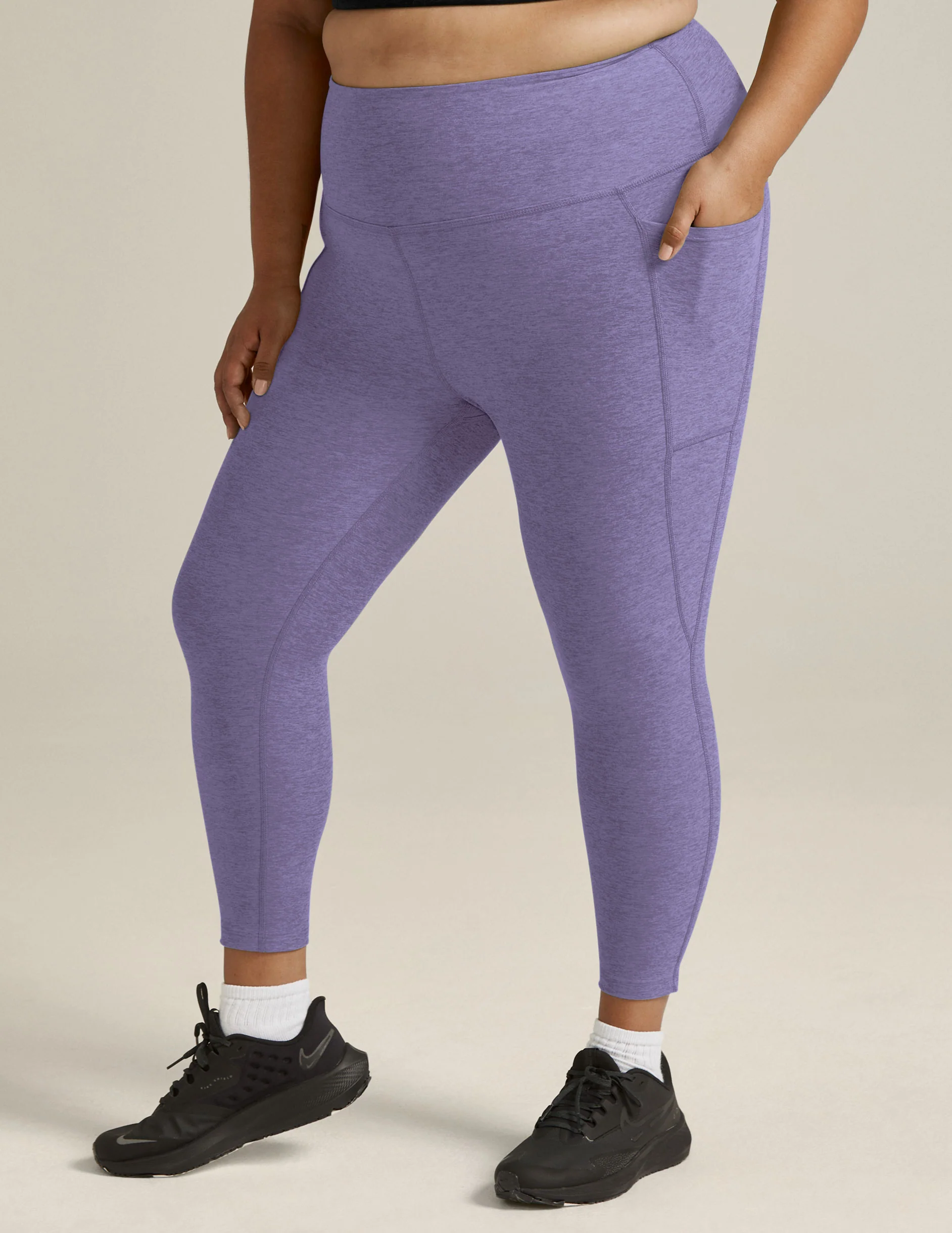 Spacedye Out Of Pocket High Waisted Midi Legging - Styles Love