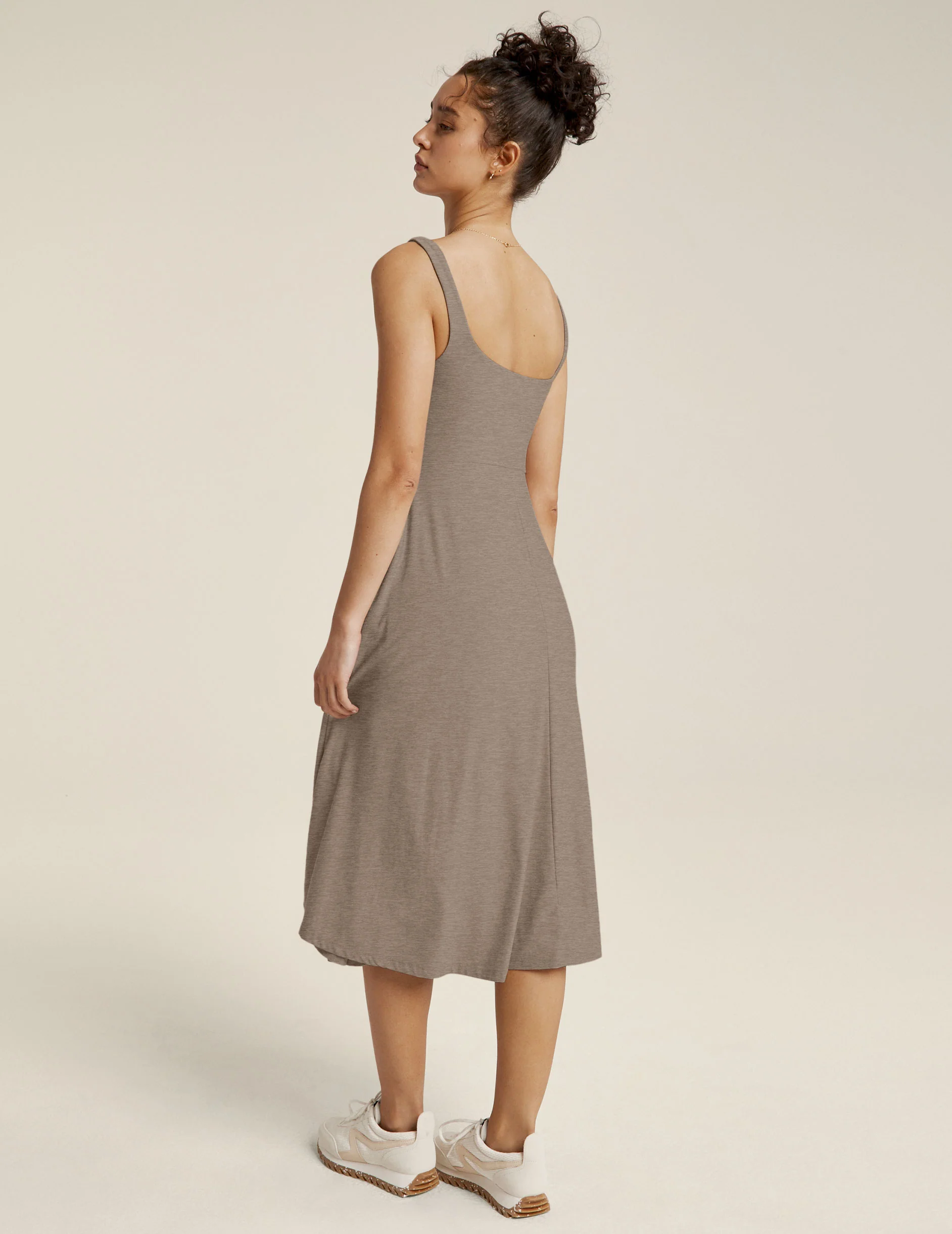 Featherweight At The Ready Square Neck Dress - Styles Love