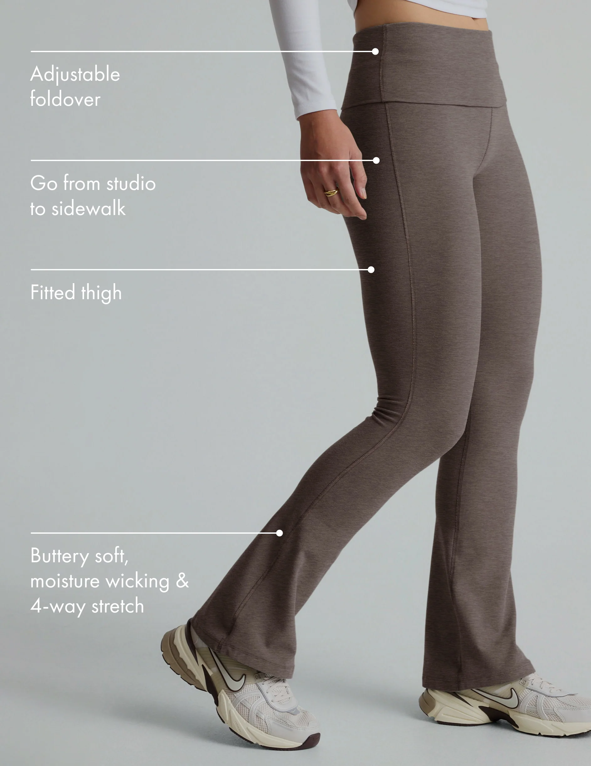 Spacedye Foldover Bootcut Pant - Styles Love