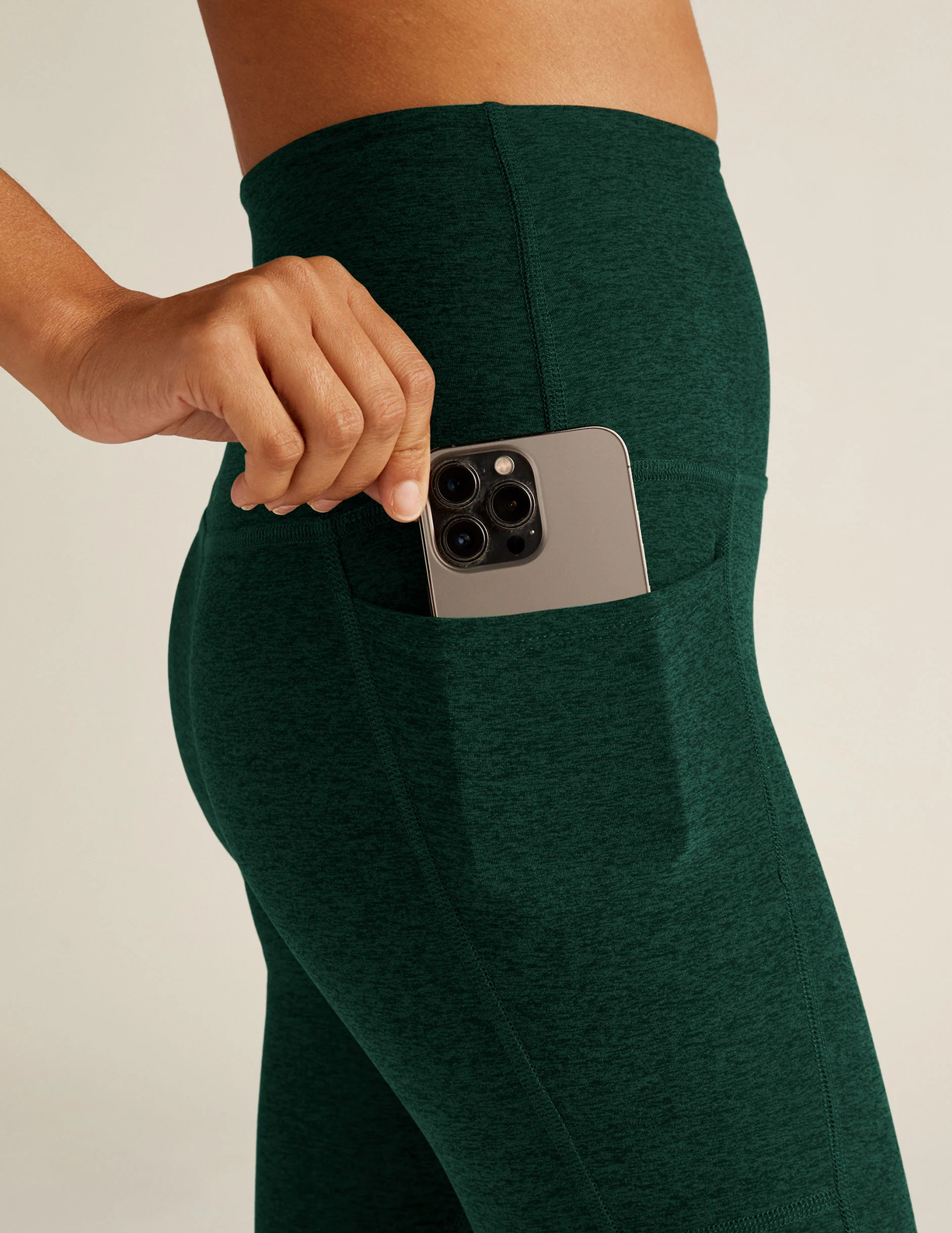 Spacedye Out Of Pocket High Waisted Midi Legging - Styles Love