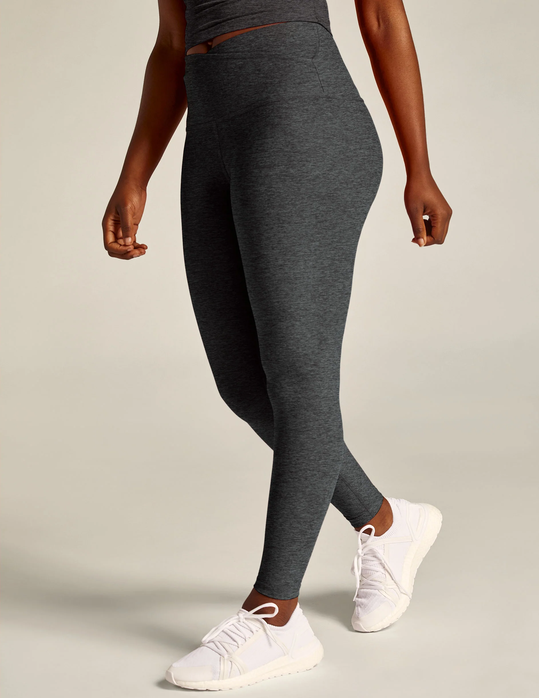 Spacedye At Your Leisure High Waisted Midi Legging - Styles Love