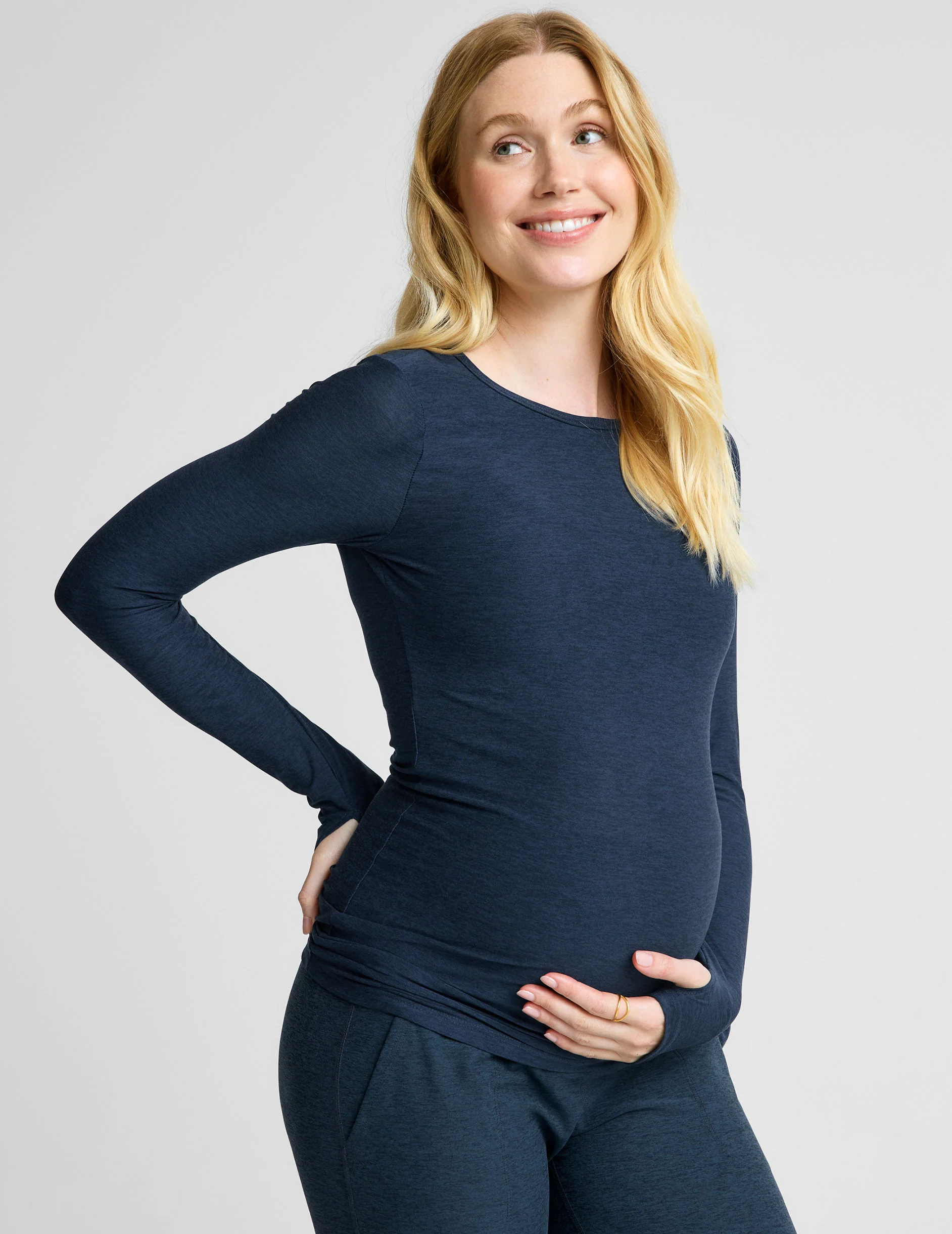 Featherweight Count On Me Maternity Crew Pullover - Styles Love