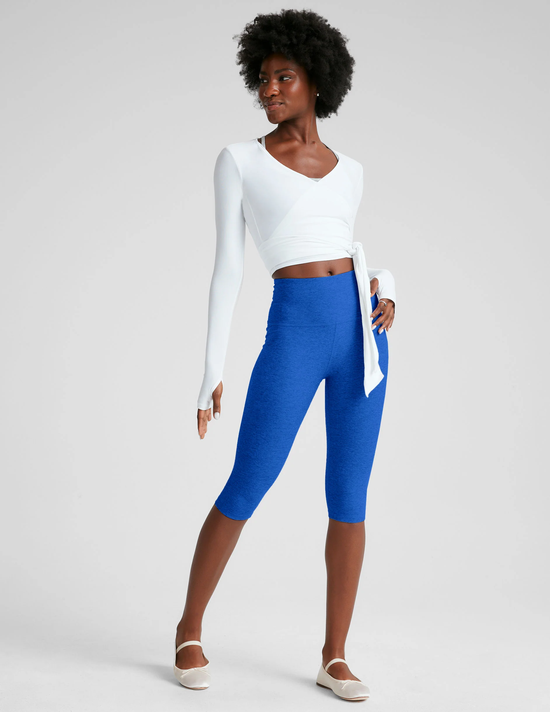 Spacedye Pedal Pusher High Waisted Legging - Styles Love