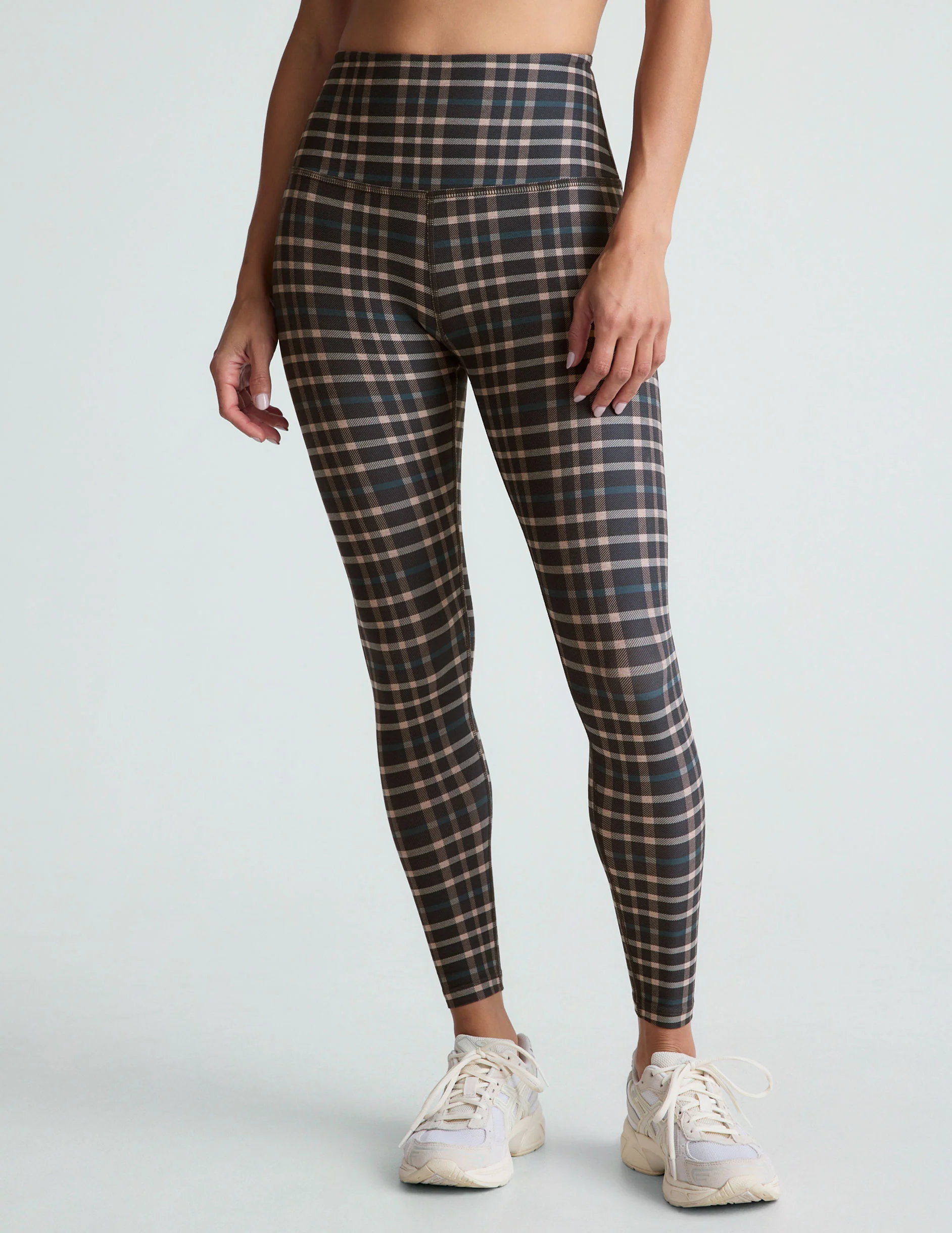 Preppy Plaid SoftMark High Waisted Midi Legging - Styles Love