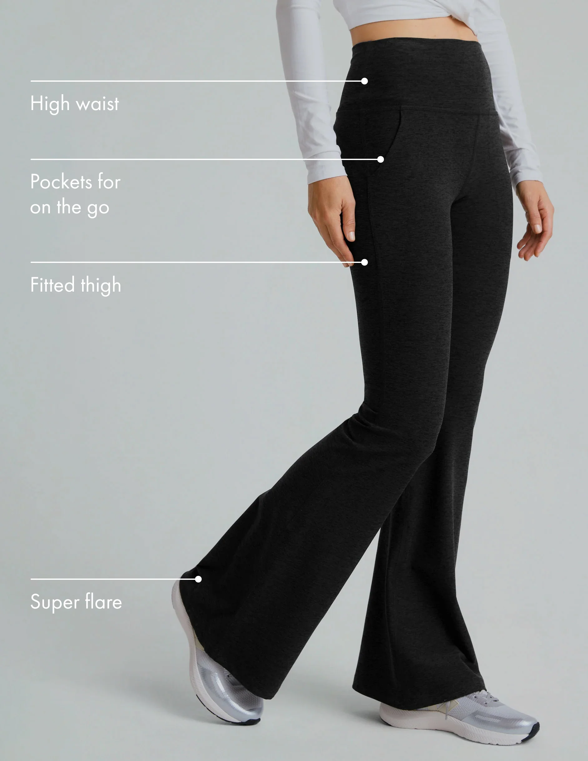 Spacedye All Day Flare High Waisted Pant - Styles Love