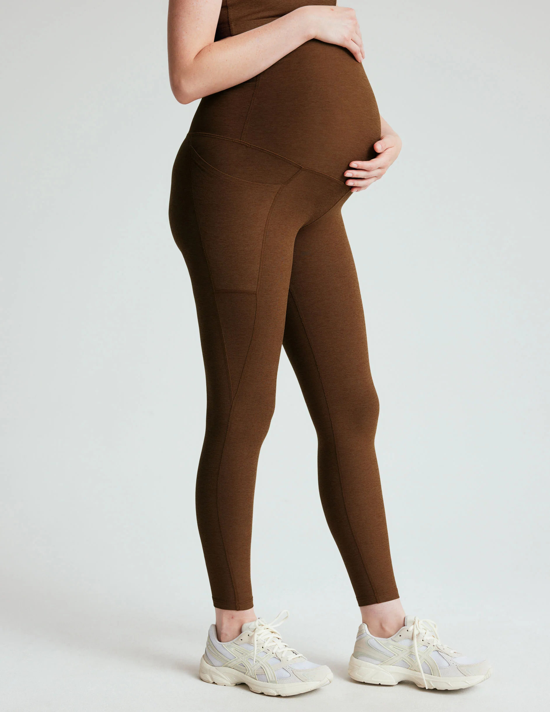 Spacedye Love the Bump Maternity Pocket Midi Legging - Styles Love