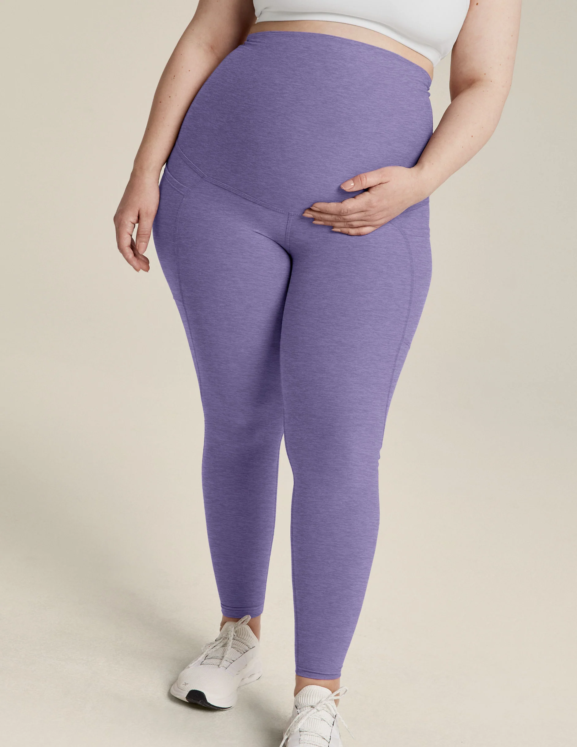Spacedye Love the Bump Maternity Pocket Midi Legging - Styles Love