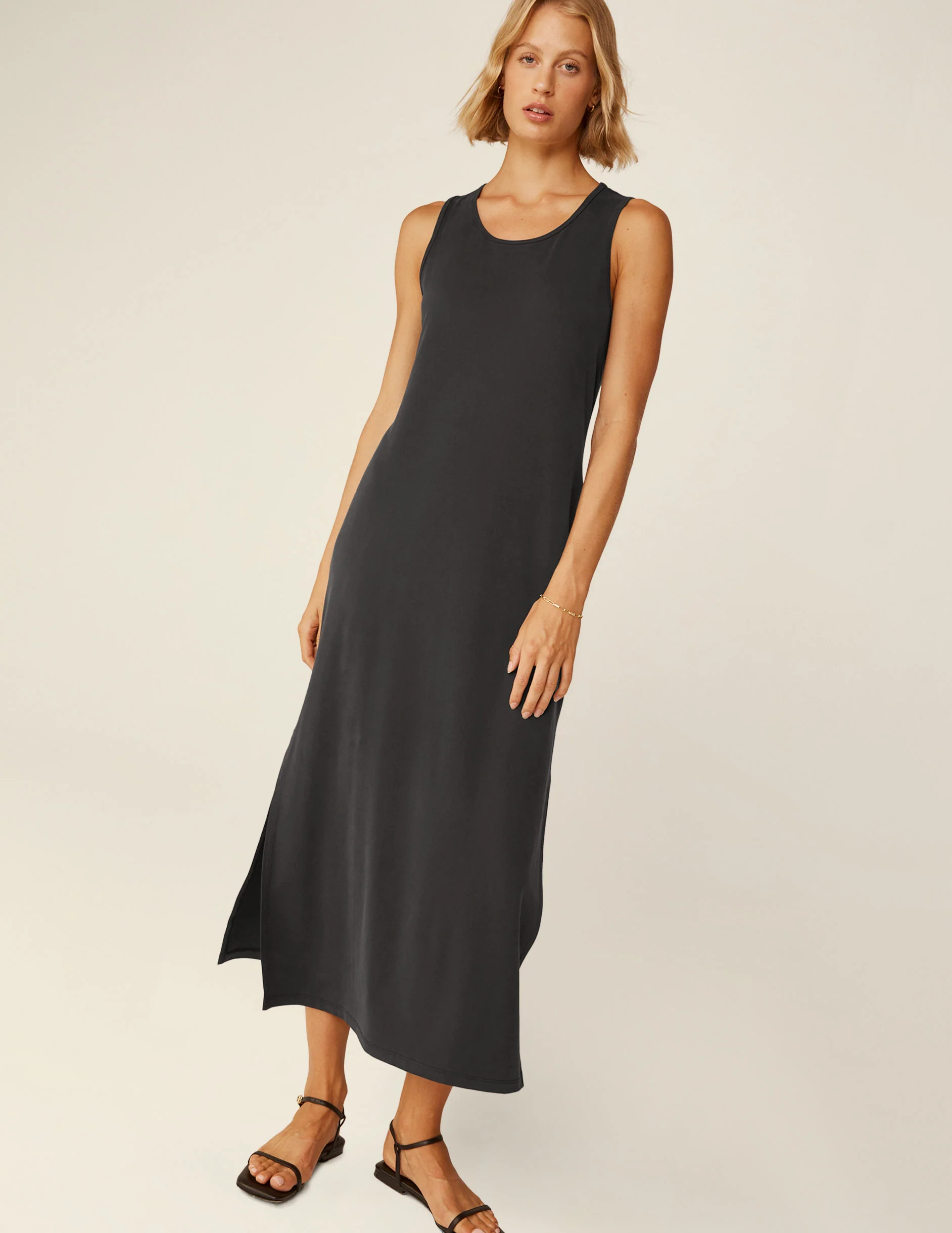 Easy Mood Tank Midi Dress - Styles Love