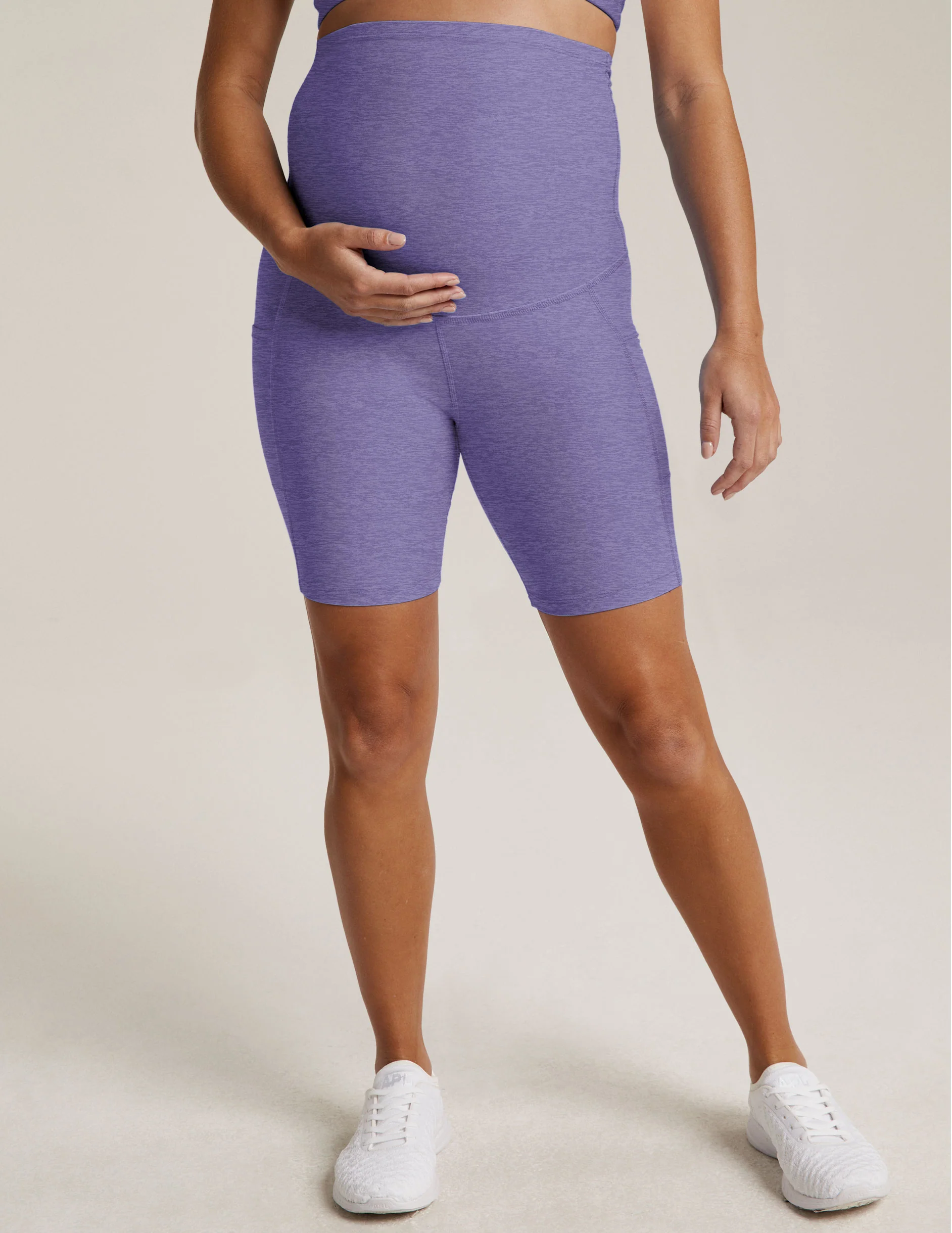 Spacedye Pockets Forever Maternity Biker Short - Styles Love