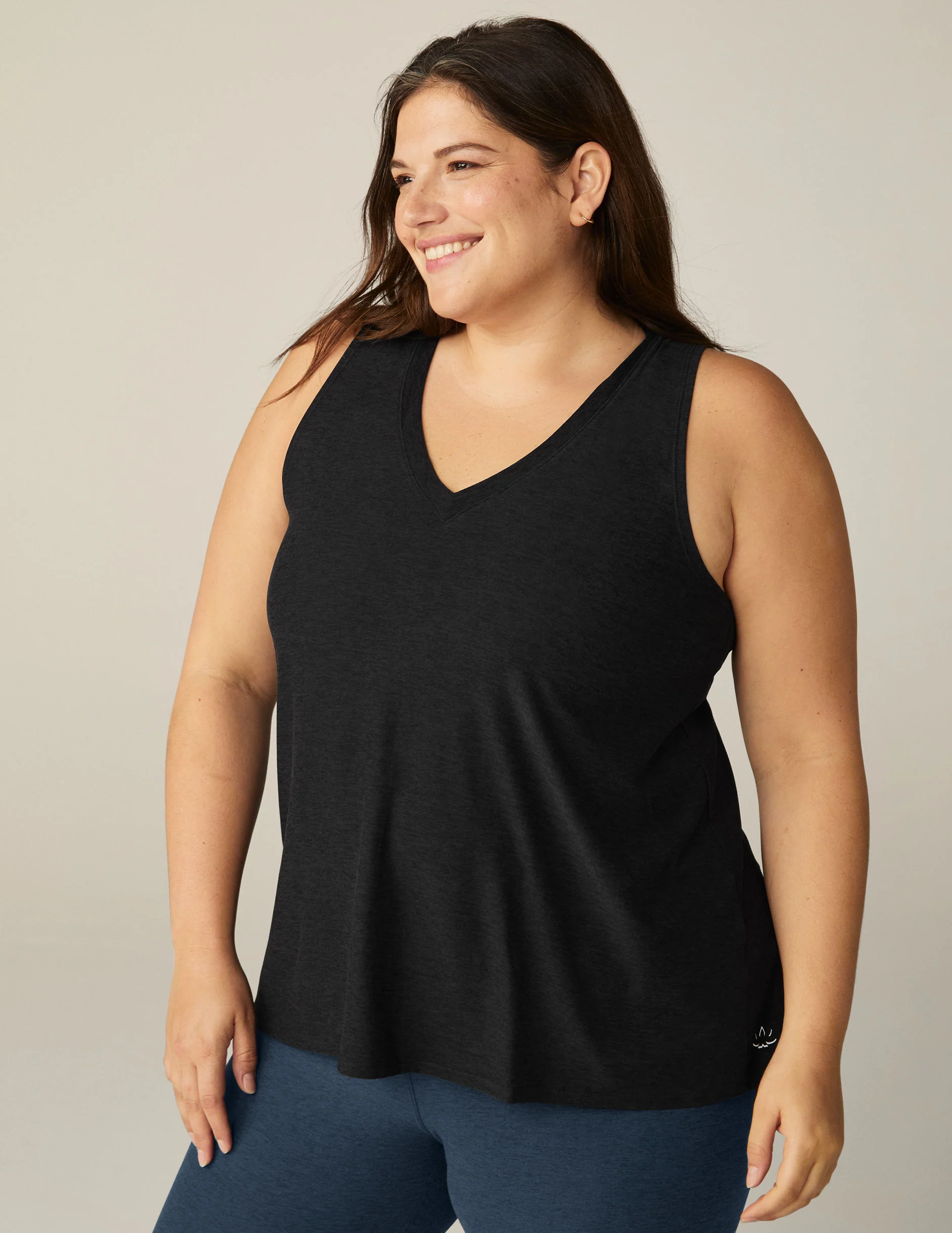 Featherweight All About It Split Back Tank (1X-4X) - Styles Love
