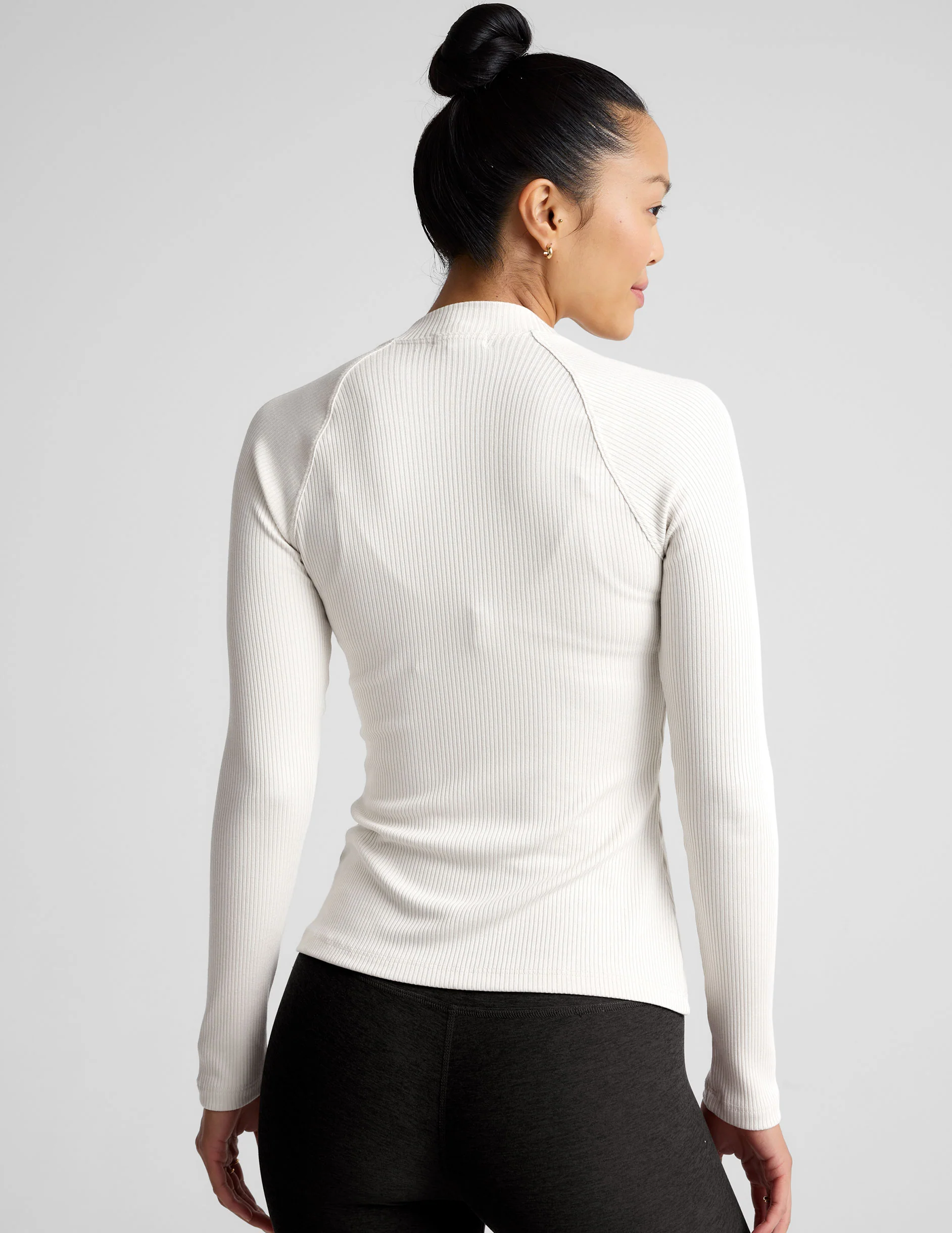 Contours Mock Neck Long Length Top - Styles Love