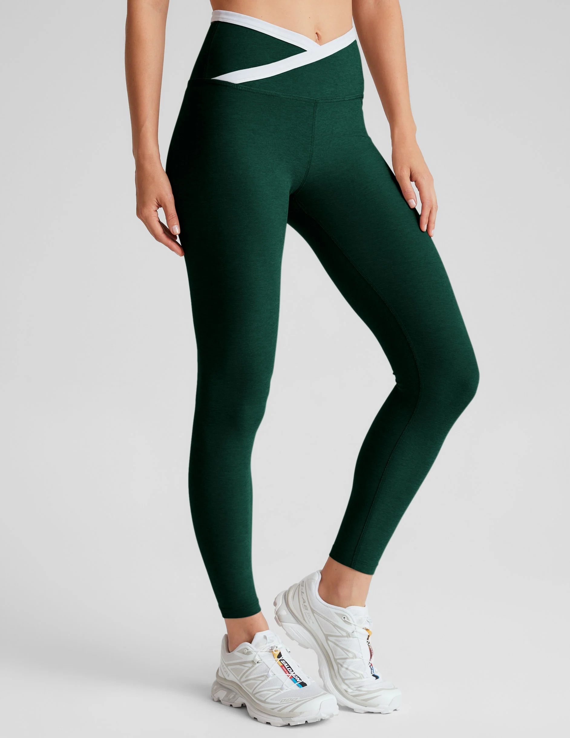 Spacedye Outlines High Waisted Midi Legging - Styles Love