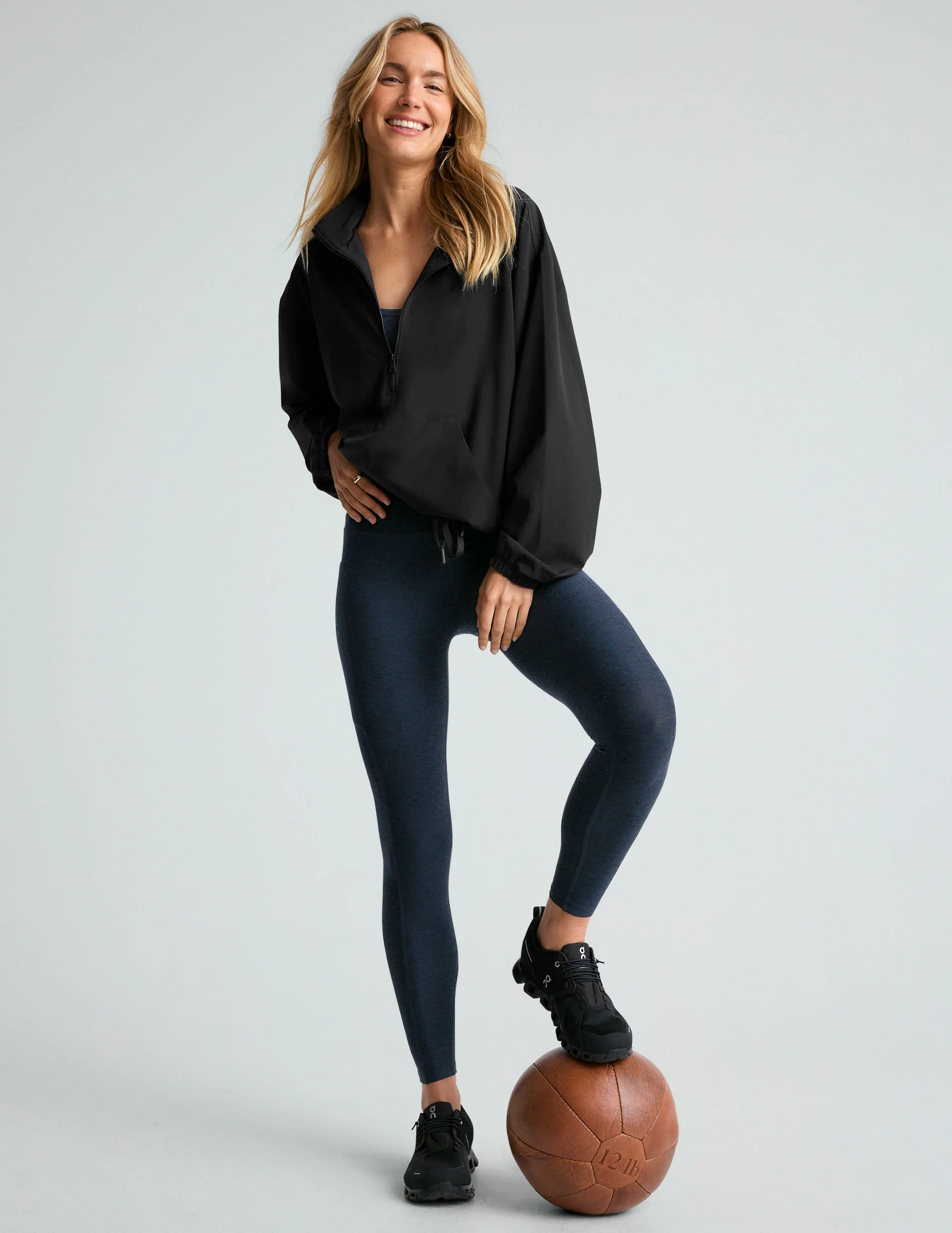 Stretch Woven In Stride Half Zip Pullover - Styles Love