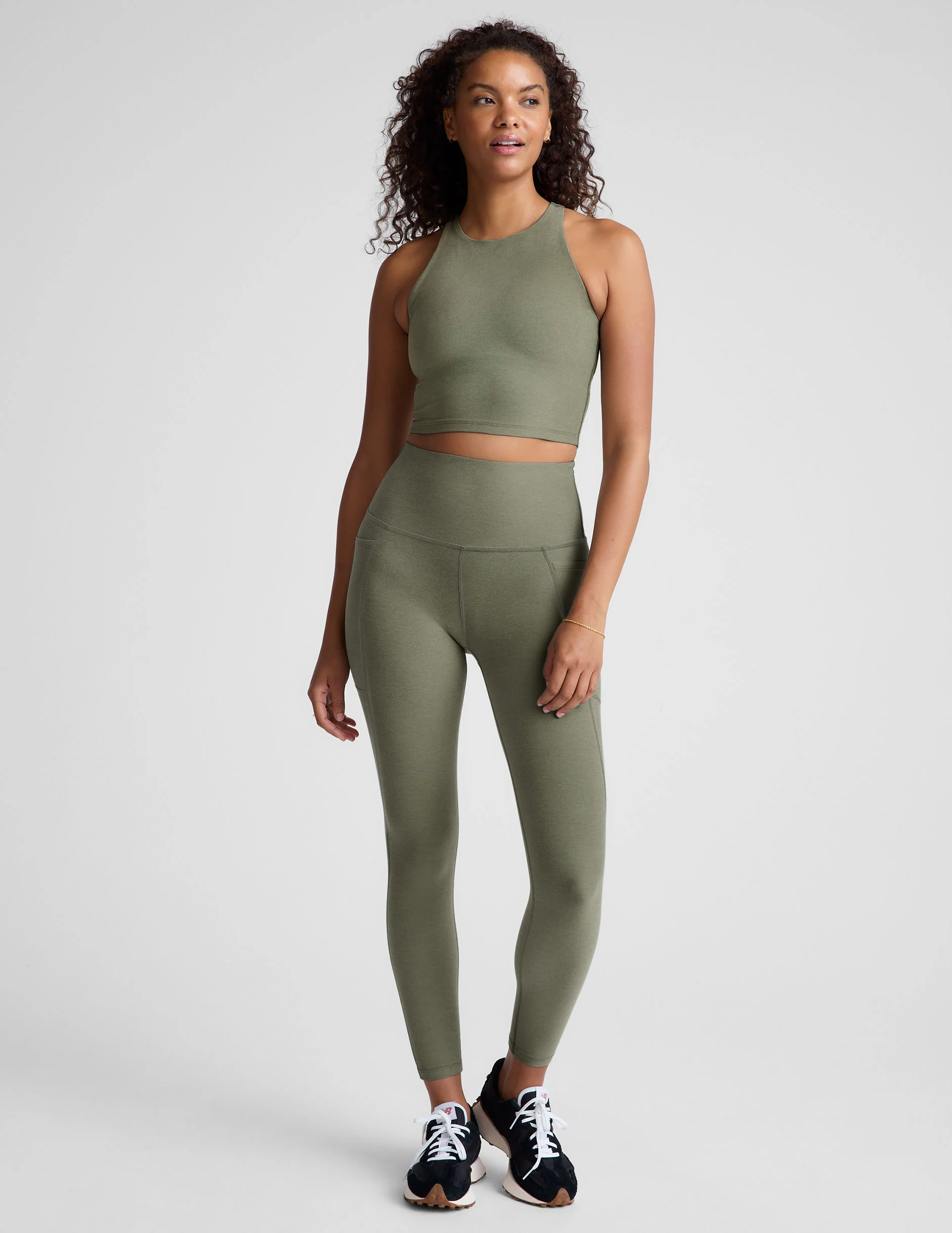 Spacedye Out Of Pocket High Waisted Midi Legging - Styles Love