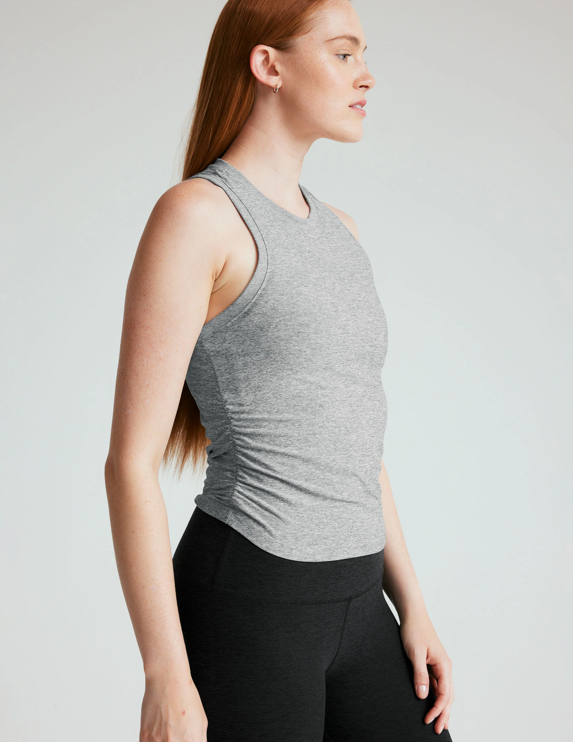Featherweight Your Fit Shirred Tank - Styles Love