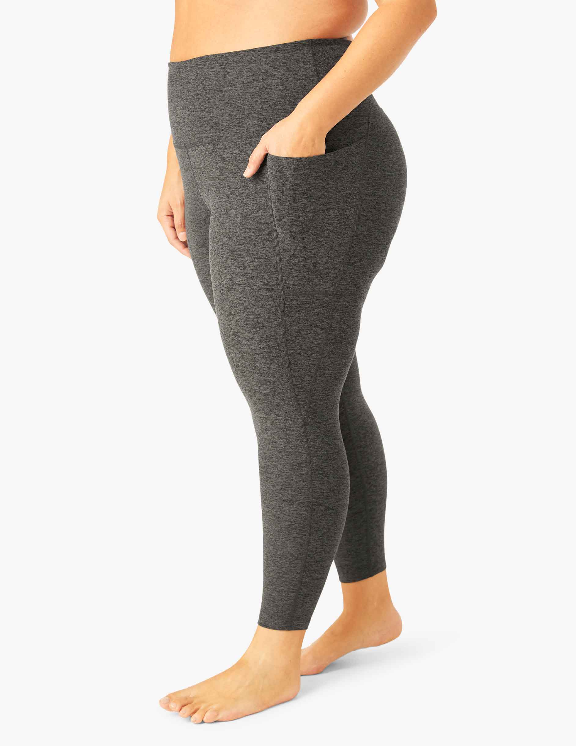 Spacedye Out Of Pocket High Waisted Midi Legging - Styles Love