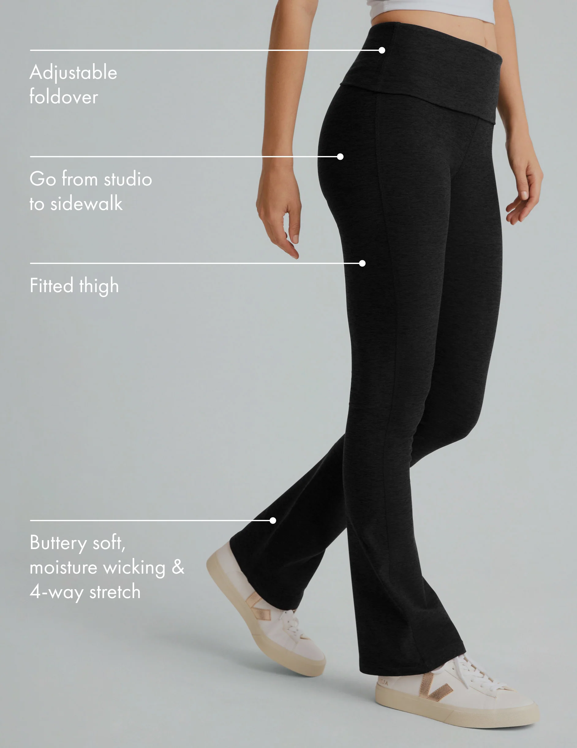 Spacedye Foldover Bootcut Pant - Styles Love