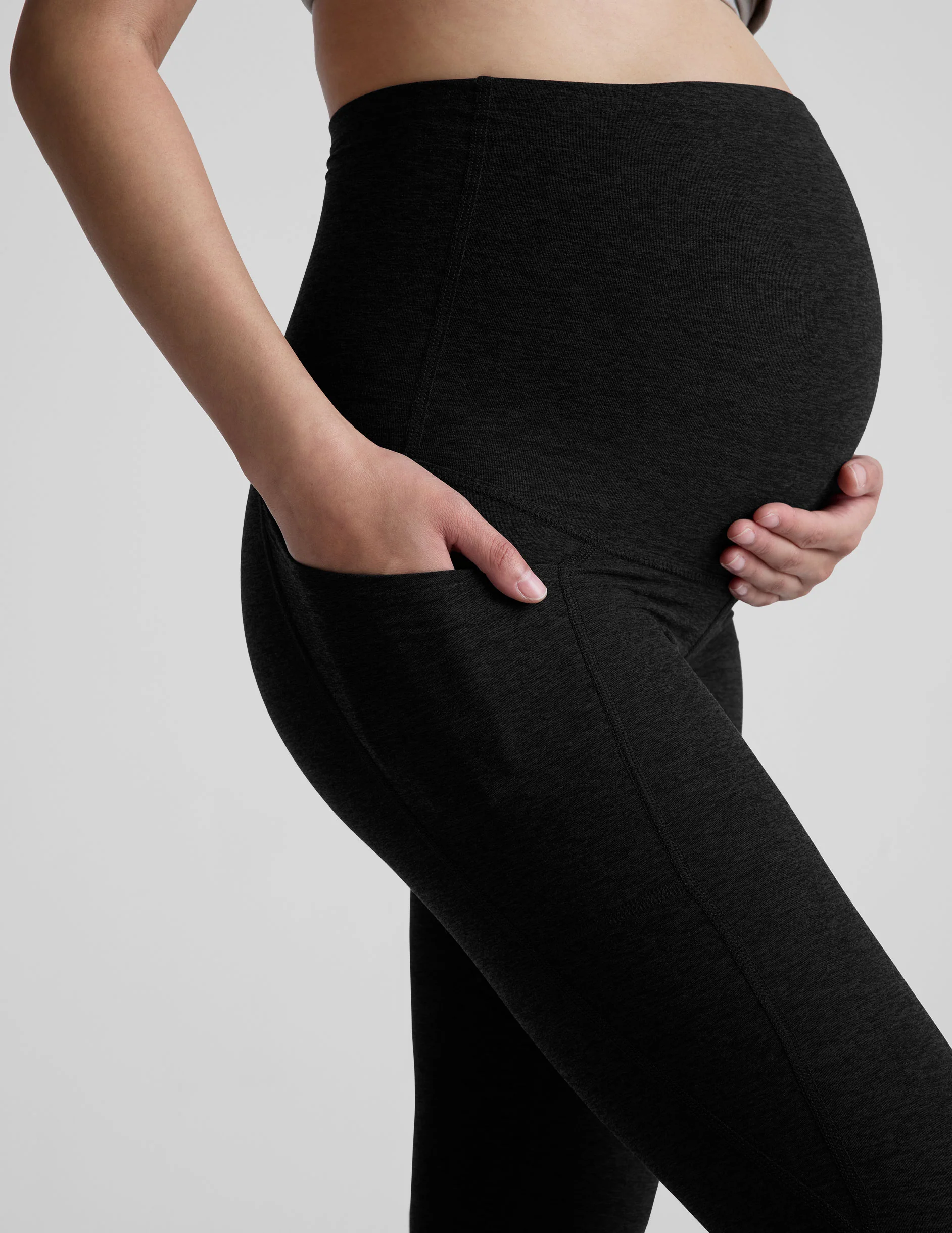Spacedye Love the Bump Maternity Pocket Midi Legging - Styles Love