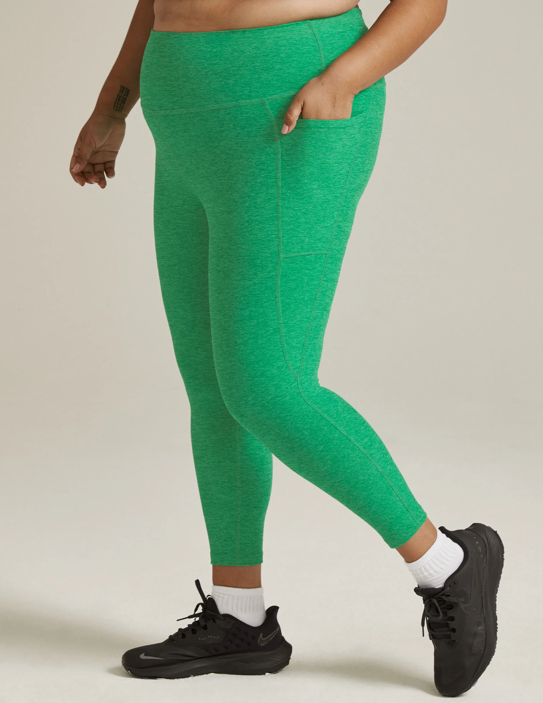 Spacedye Out Of Pocket High Waisted Midi Legging - Styles Love