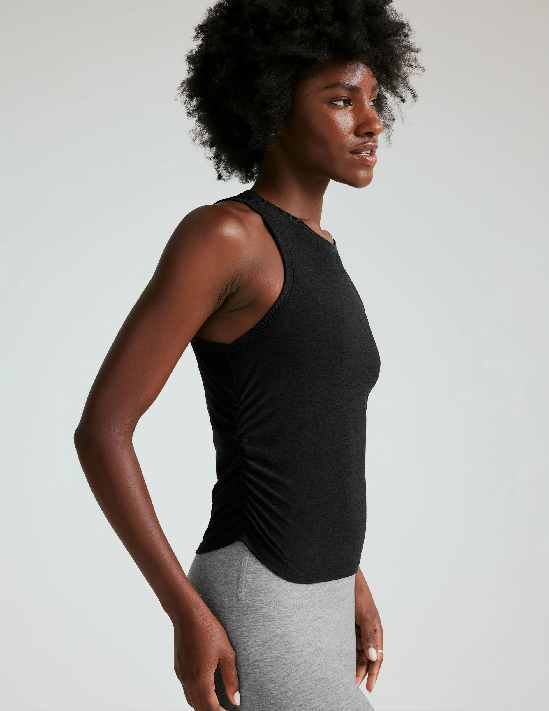 Featherweight Your Fit Shirred Tank - Styles Love