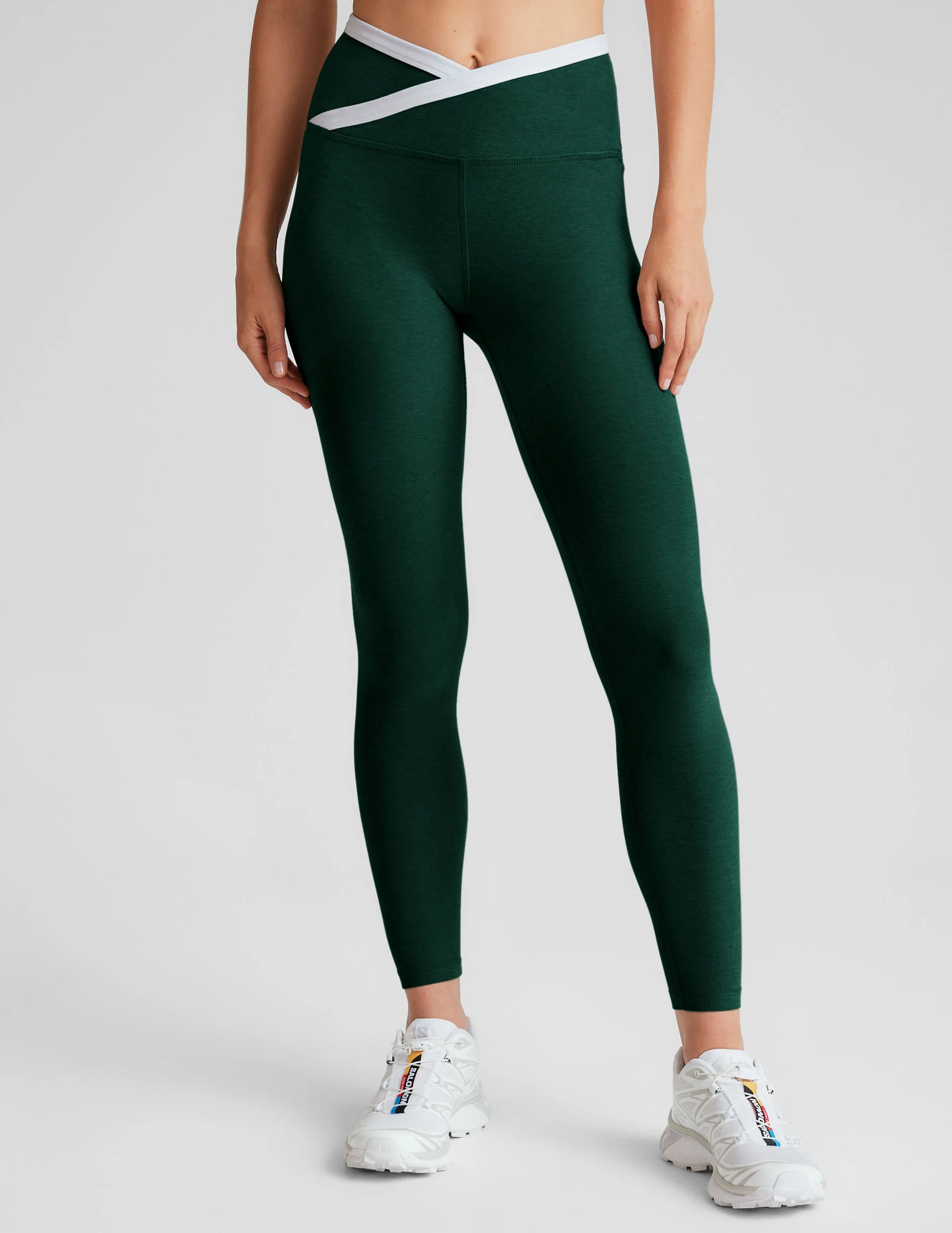 Spacedye Outlines High Waisted Midi Legging - Styles Love