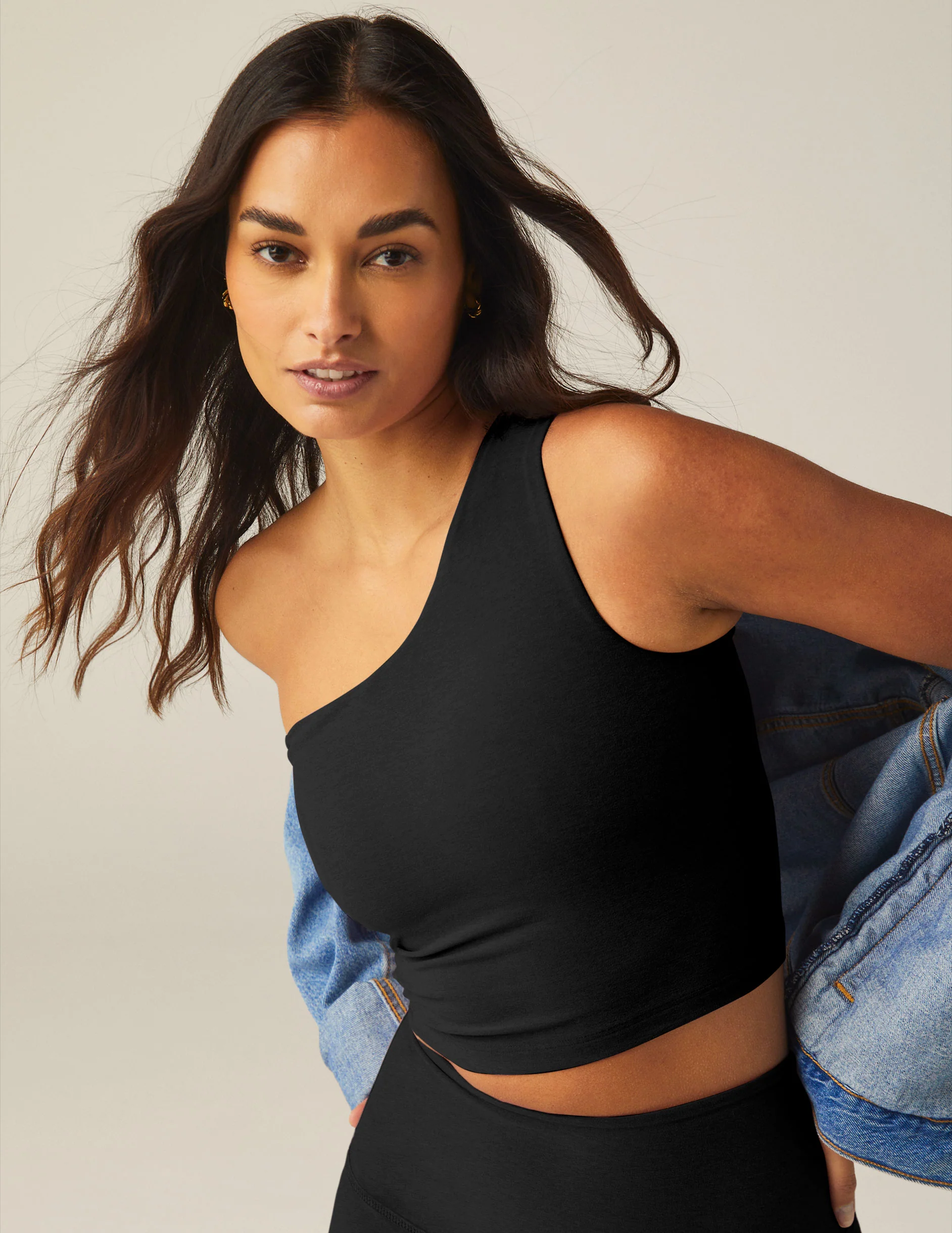 Spacedye The Bold Shoulder Cropped Tank - Styles Love