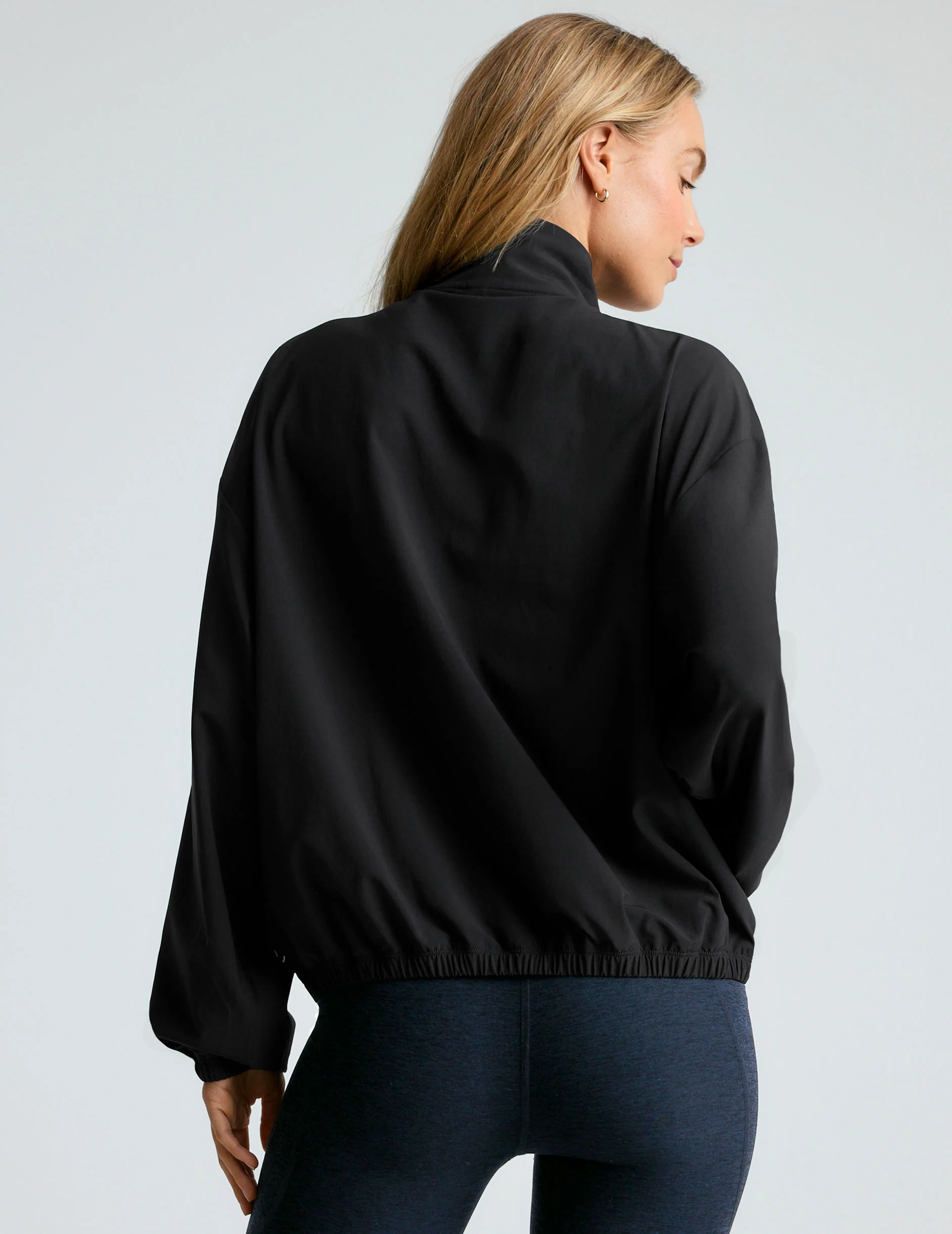 Stretch Woven In Stride Half Zip Pullover - Styles Love
