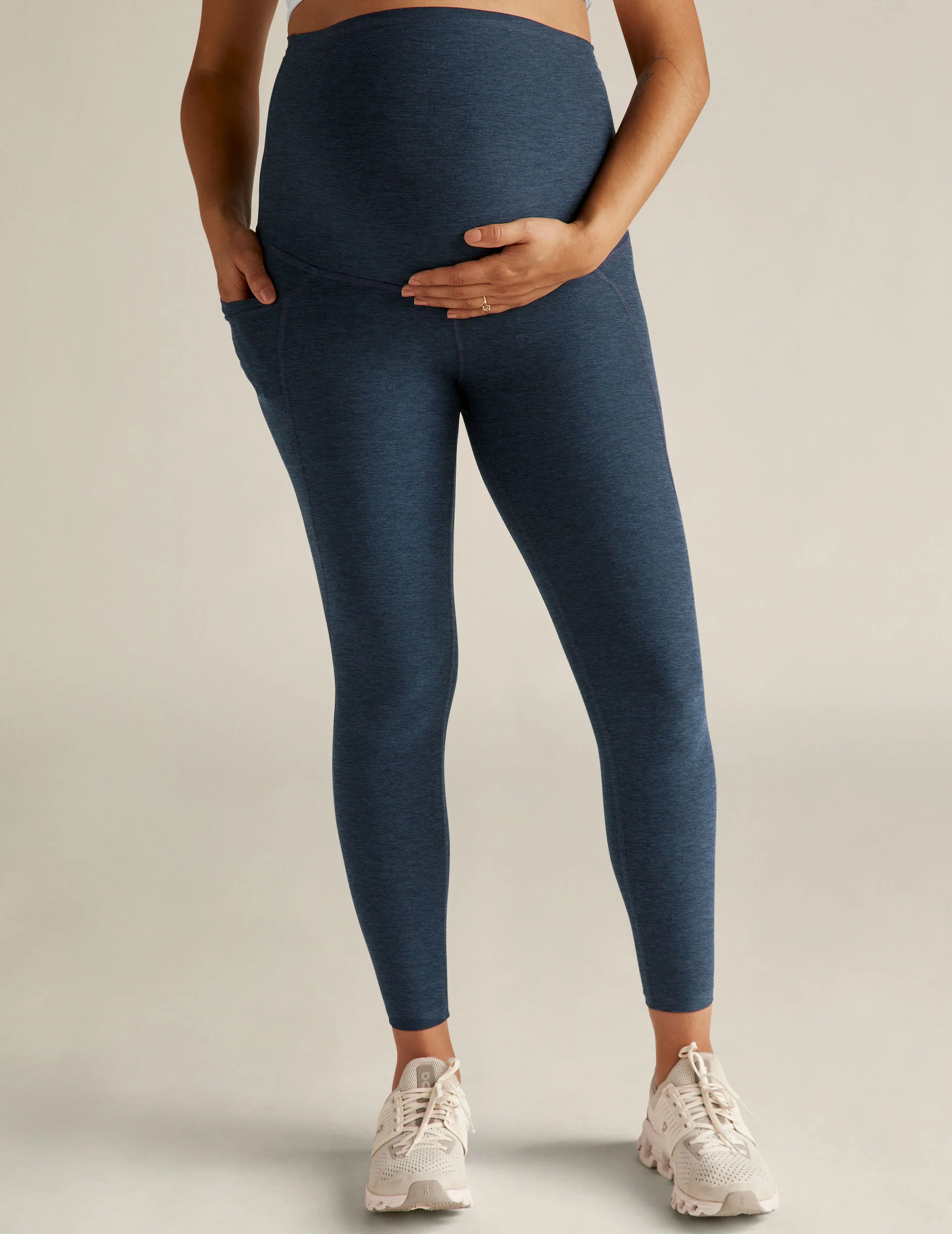 Spacedye Love the Bump Maternity Pocket Midi Legging - Styles Love
