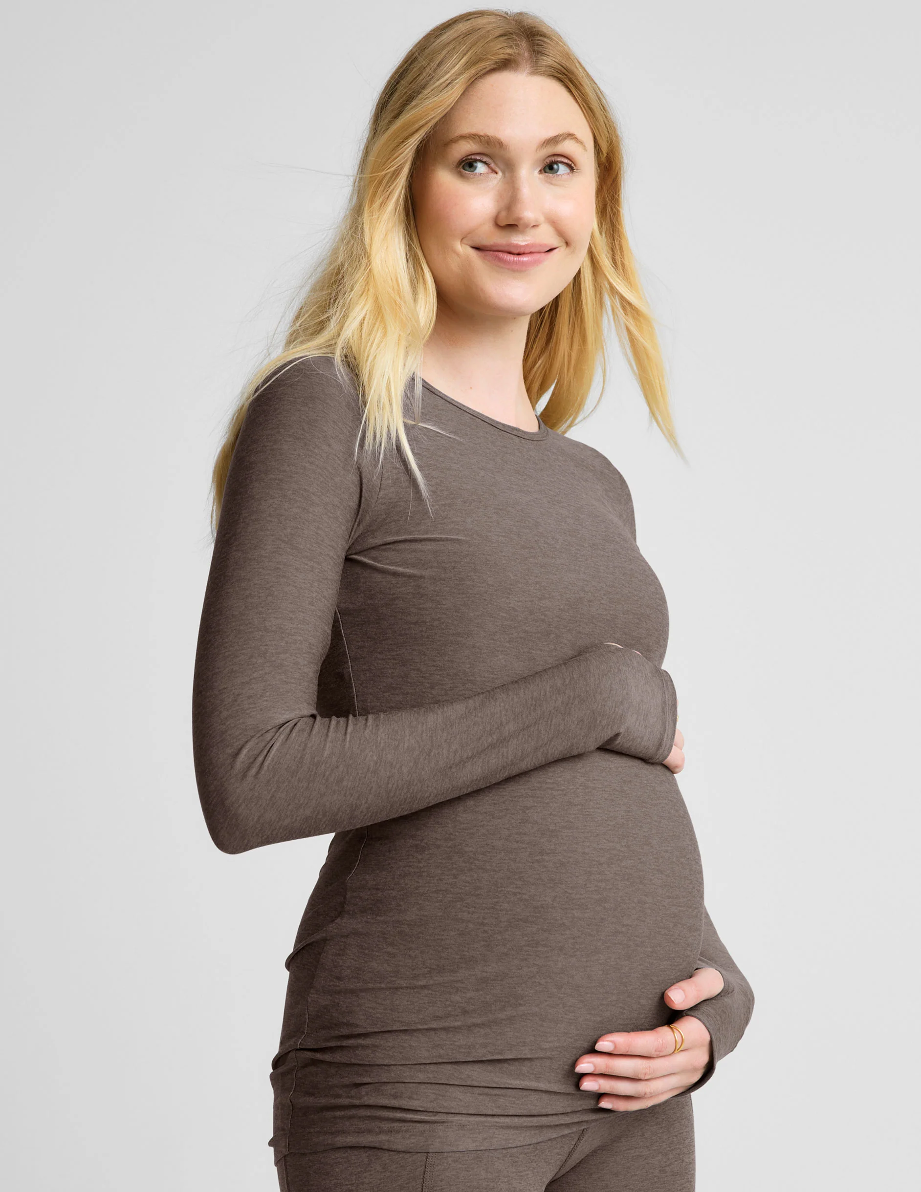 Featherweight Count On Me Maternity Crew Pullover - Styles Love