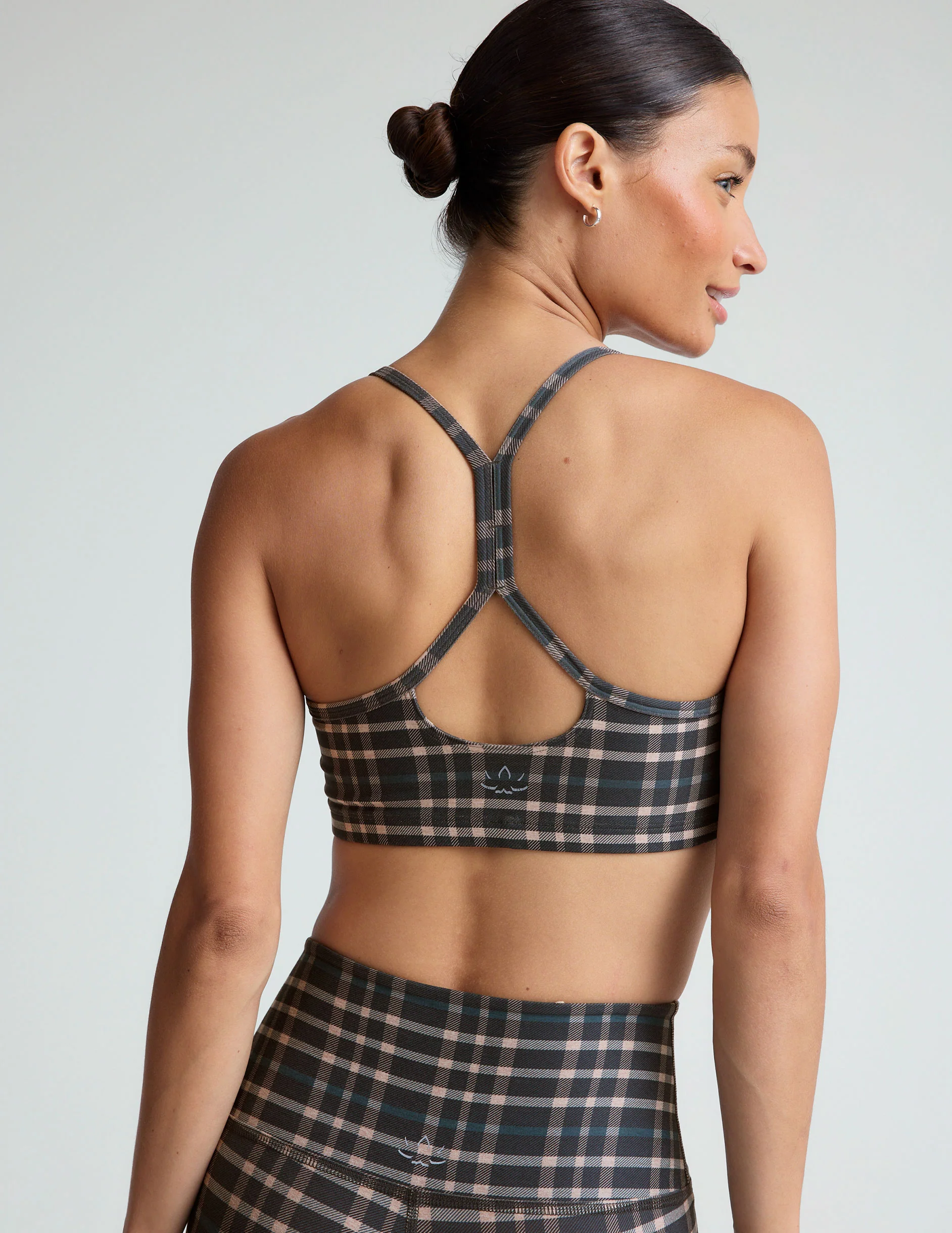 Preppy Plaid SoftMark Slim Racerback Bra - Styles Love