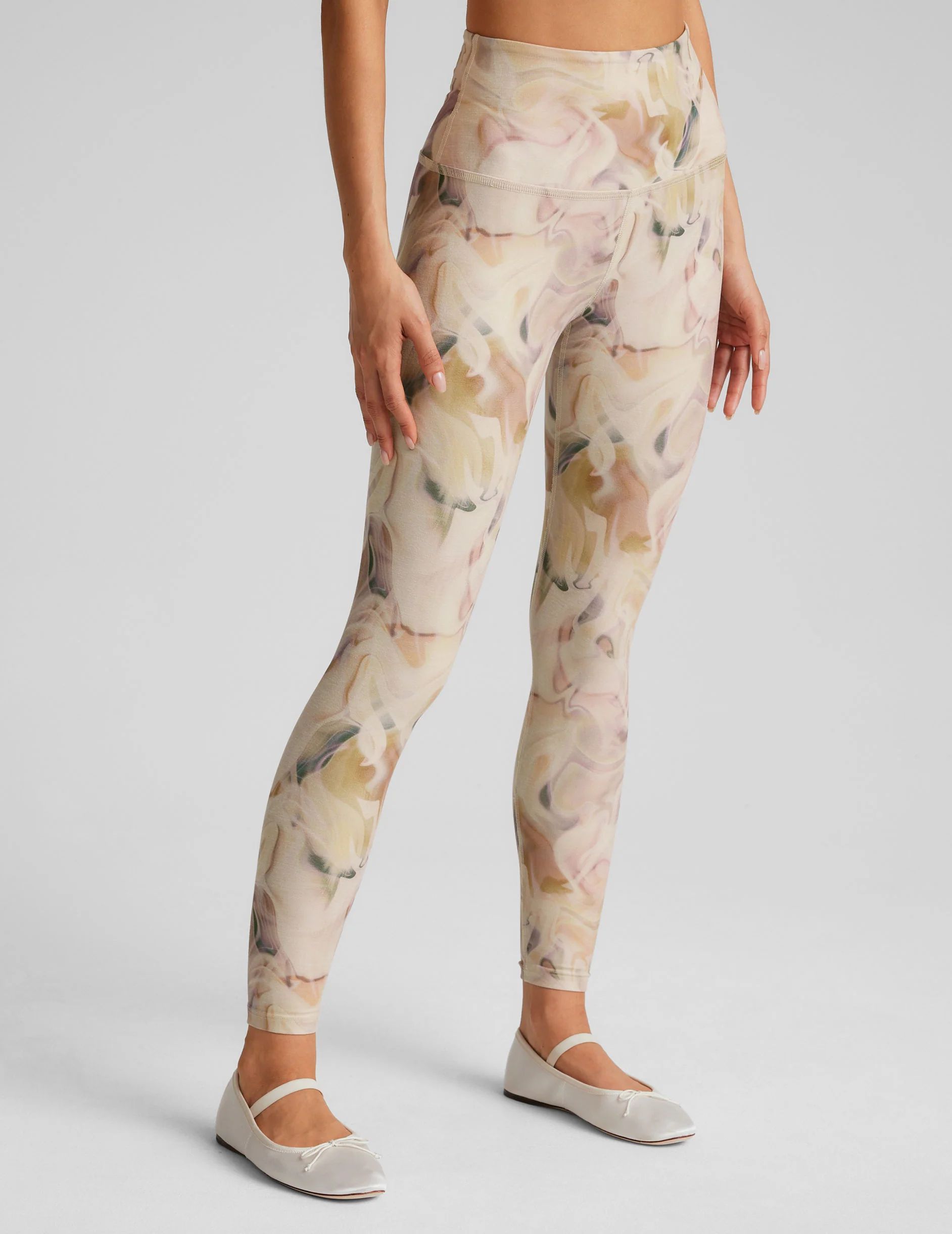 Earthen Swirl SoftMark High Waisted Midi Legging - Styles Love
