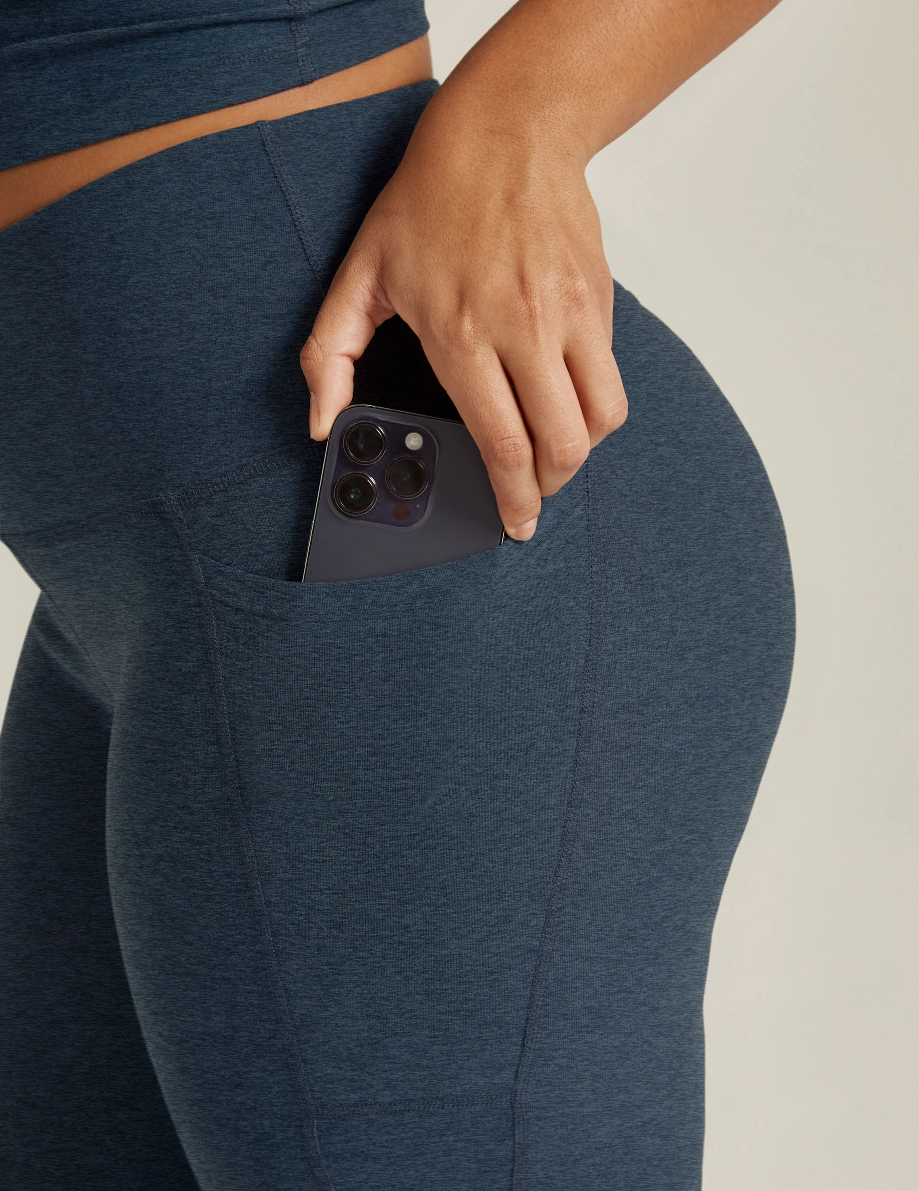 Spacedye Out Of Pocket High Waisted Midi Legging - Styles Love