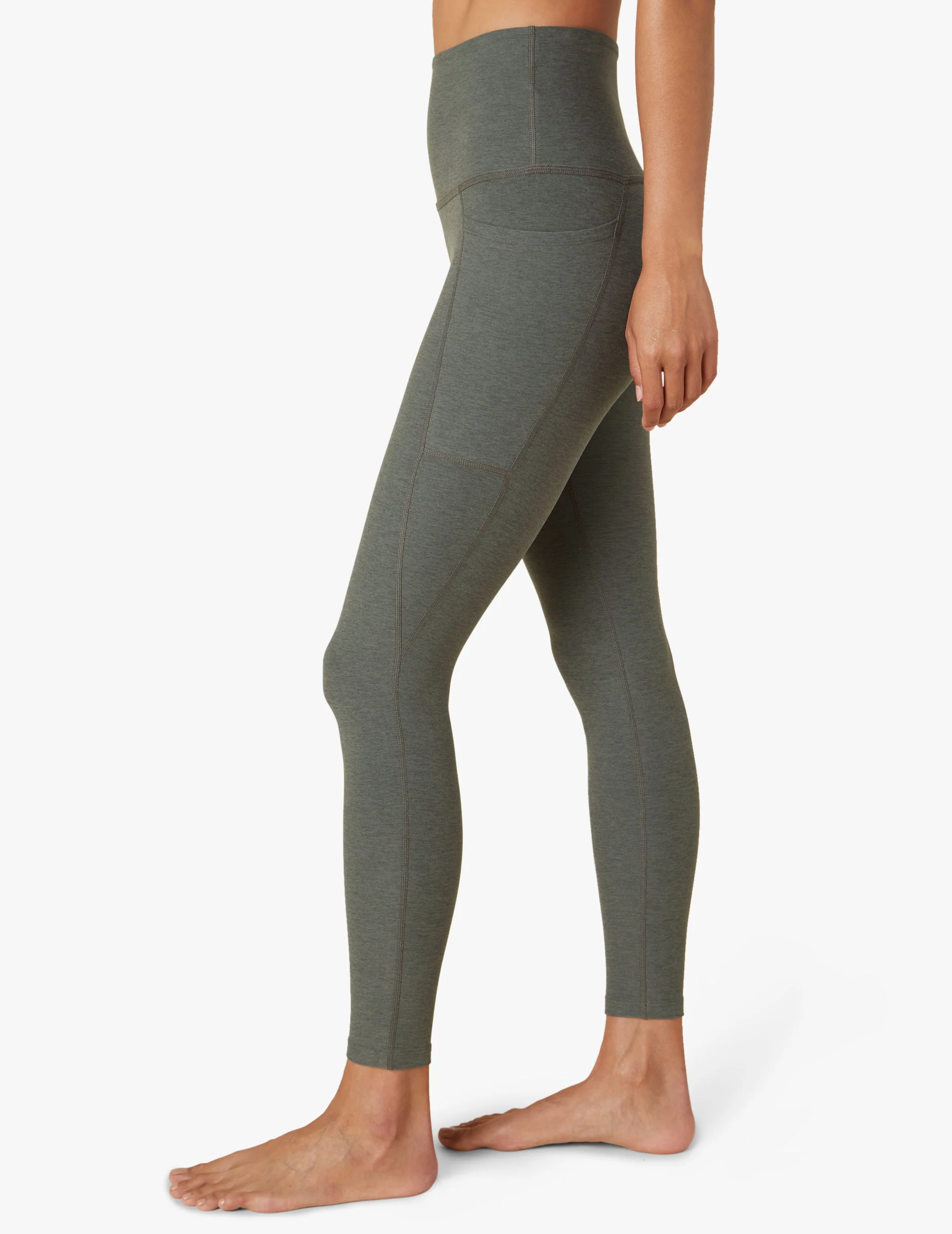 Spacedye Out Of Pocket High Waisted Midi Legging - Styles Love