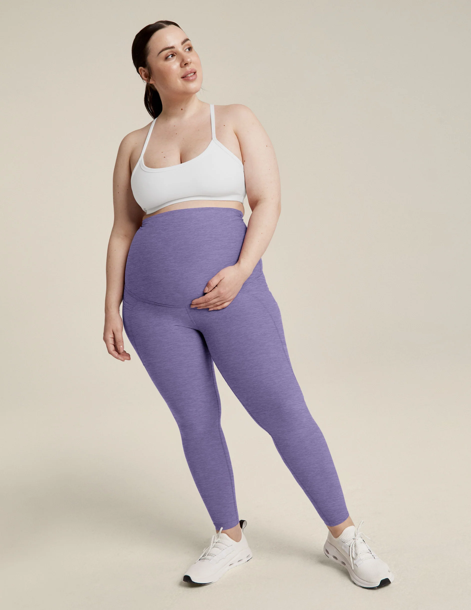 Spacedye Love the Bump Maternity Pocket Midi Legging - Styles Love