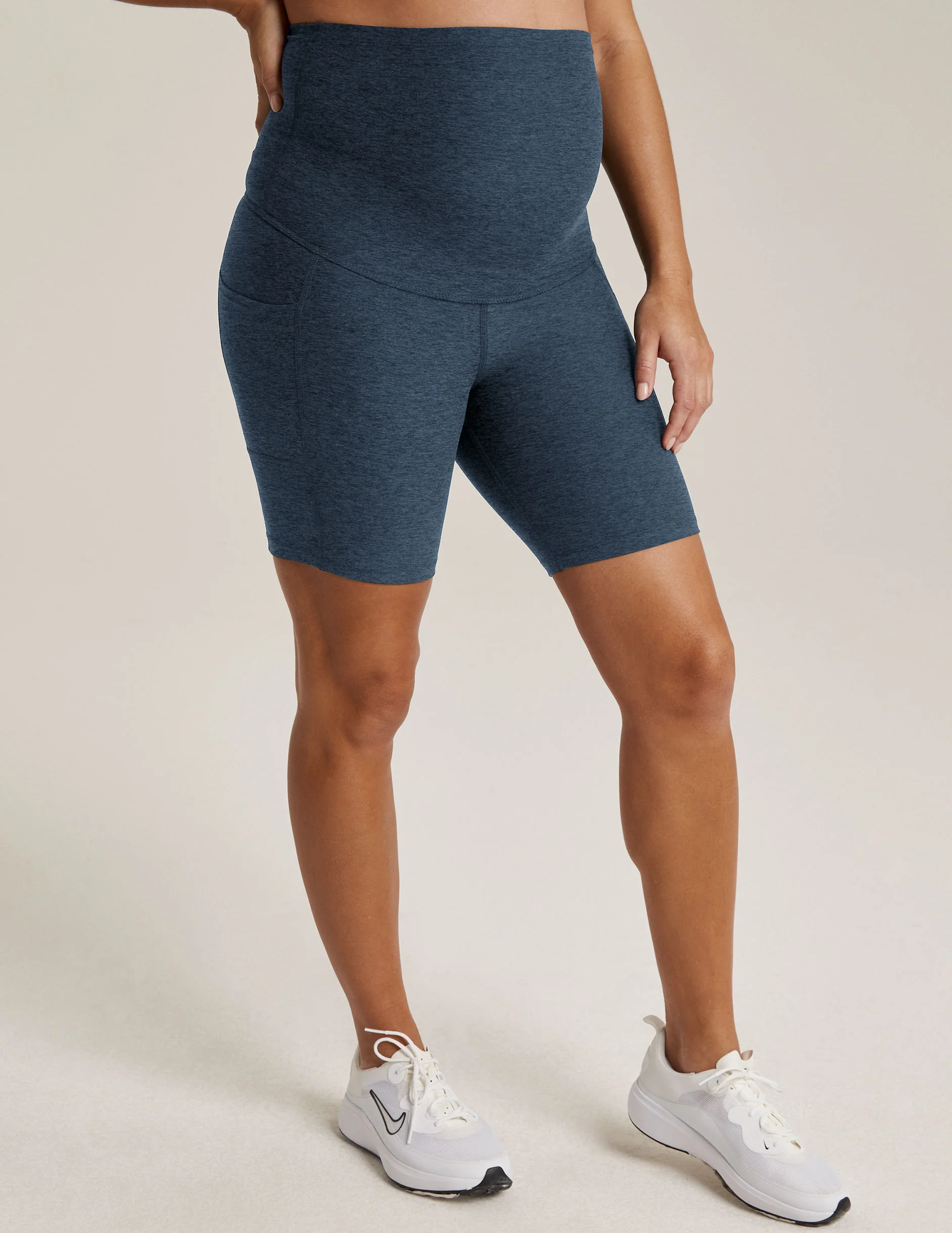 Spacedye Pockets Forever Maternity Biker Short - Styles Love