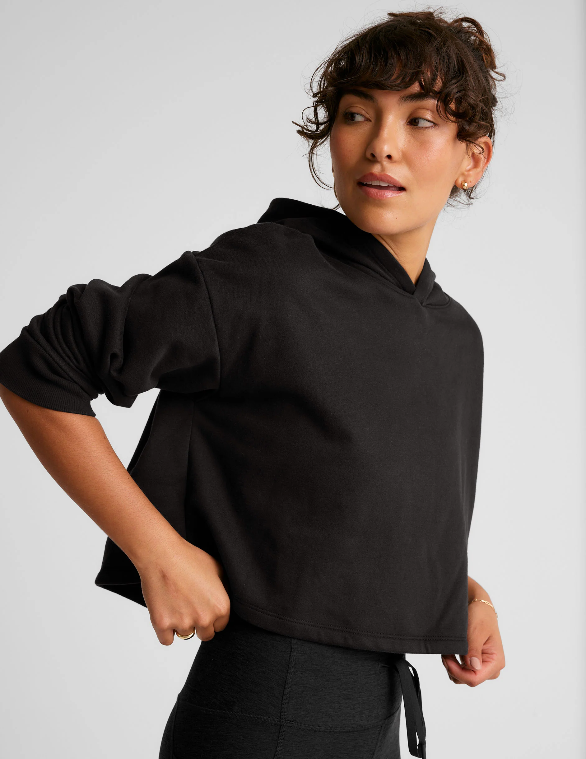 LuxeFleece Happiness Cropped Hoodie - Styles Love