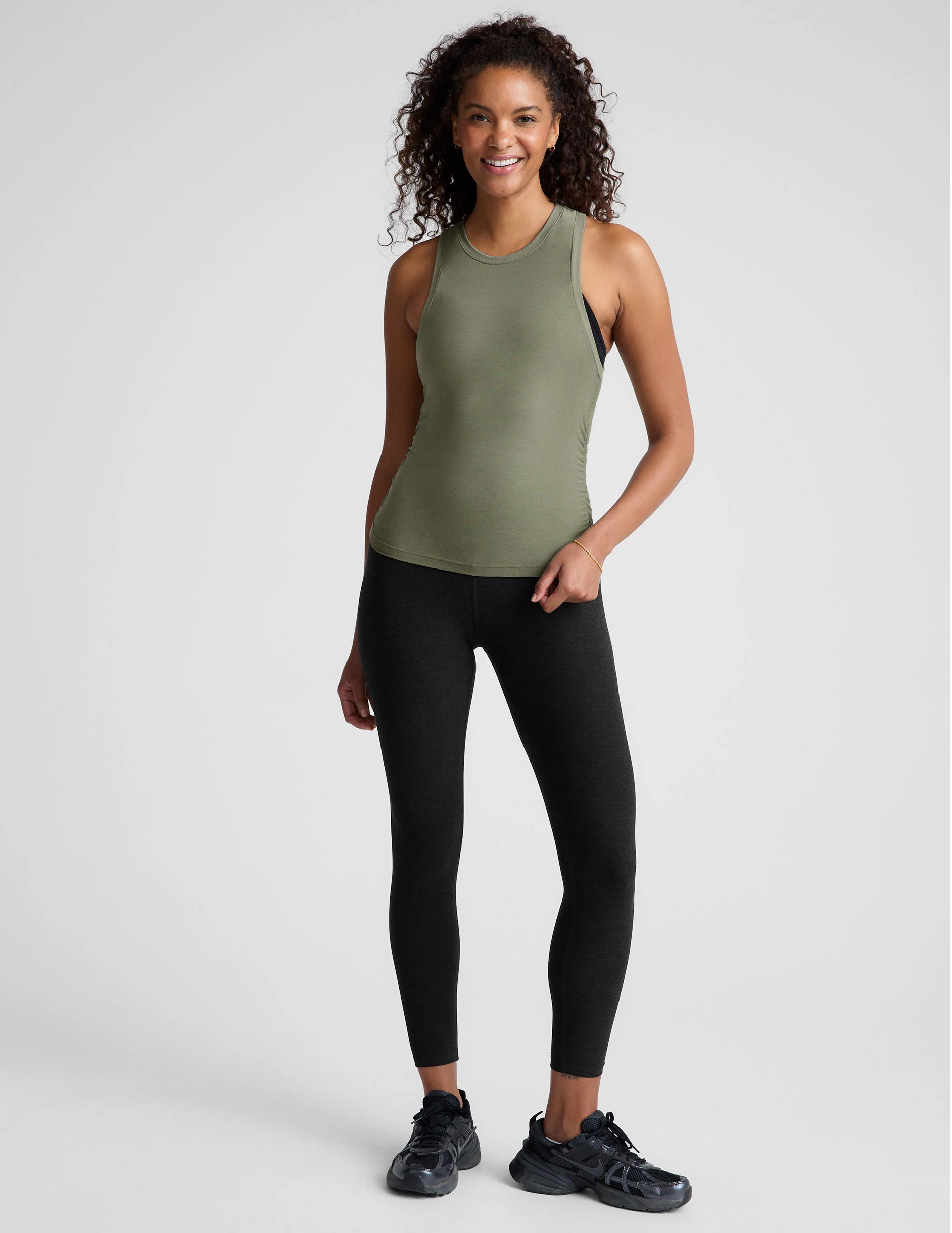Featherweight Your Fit Shirred Tank - Styles Love