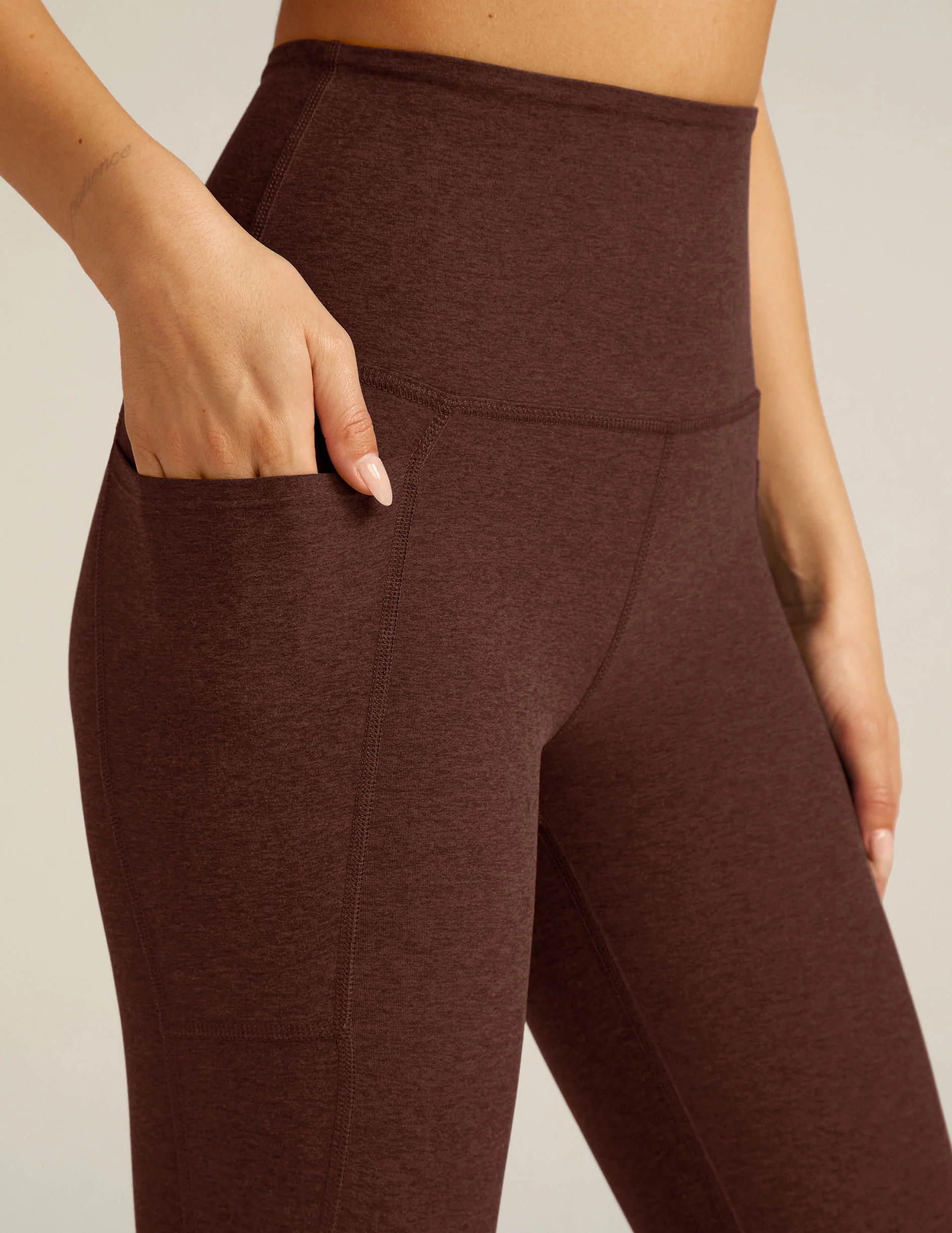Spacedye Out Of Pocket High Waisted Midi Legging - Styles Love