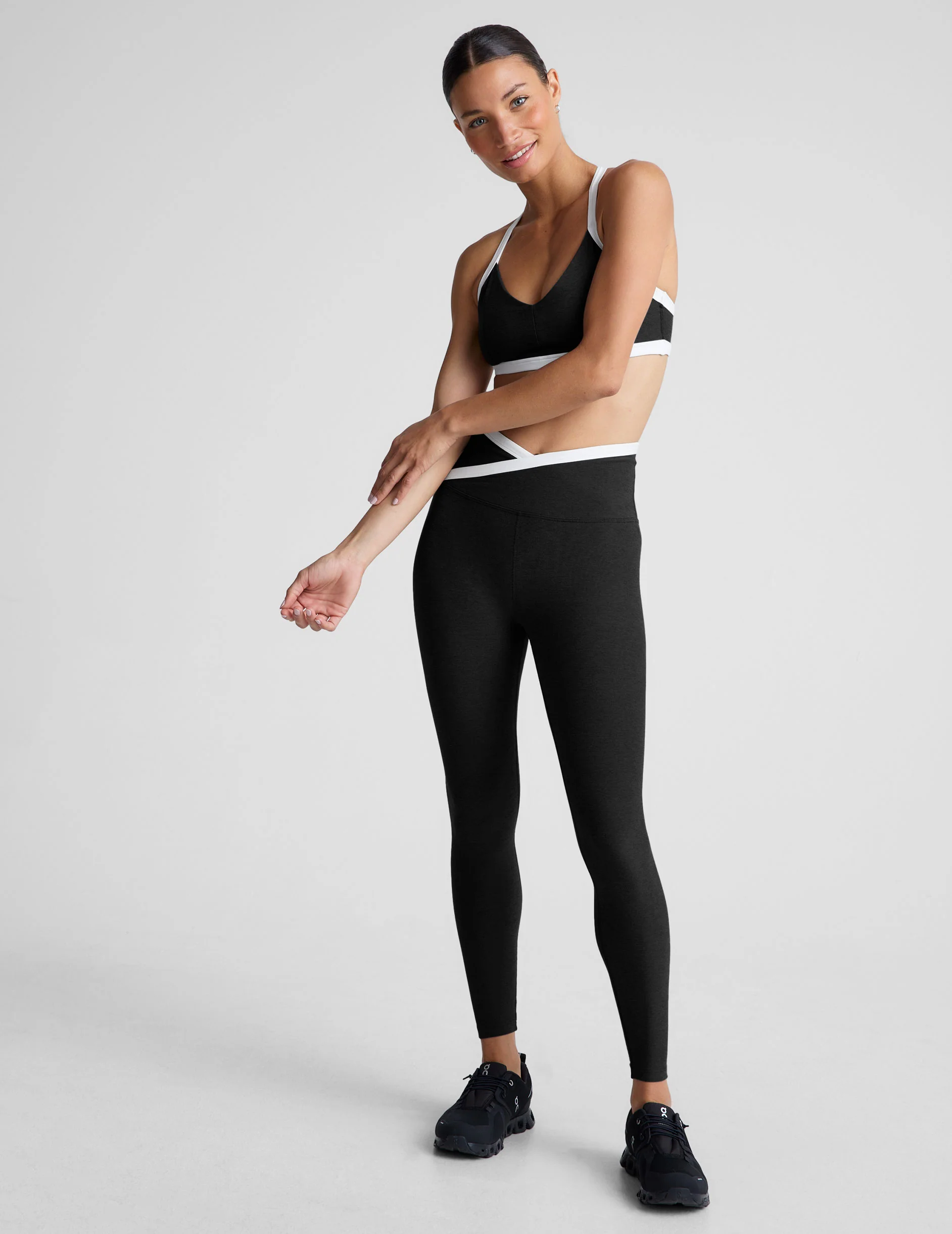 Spacedye Outlines High Waisted Midi Legging - Styles Love