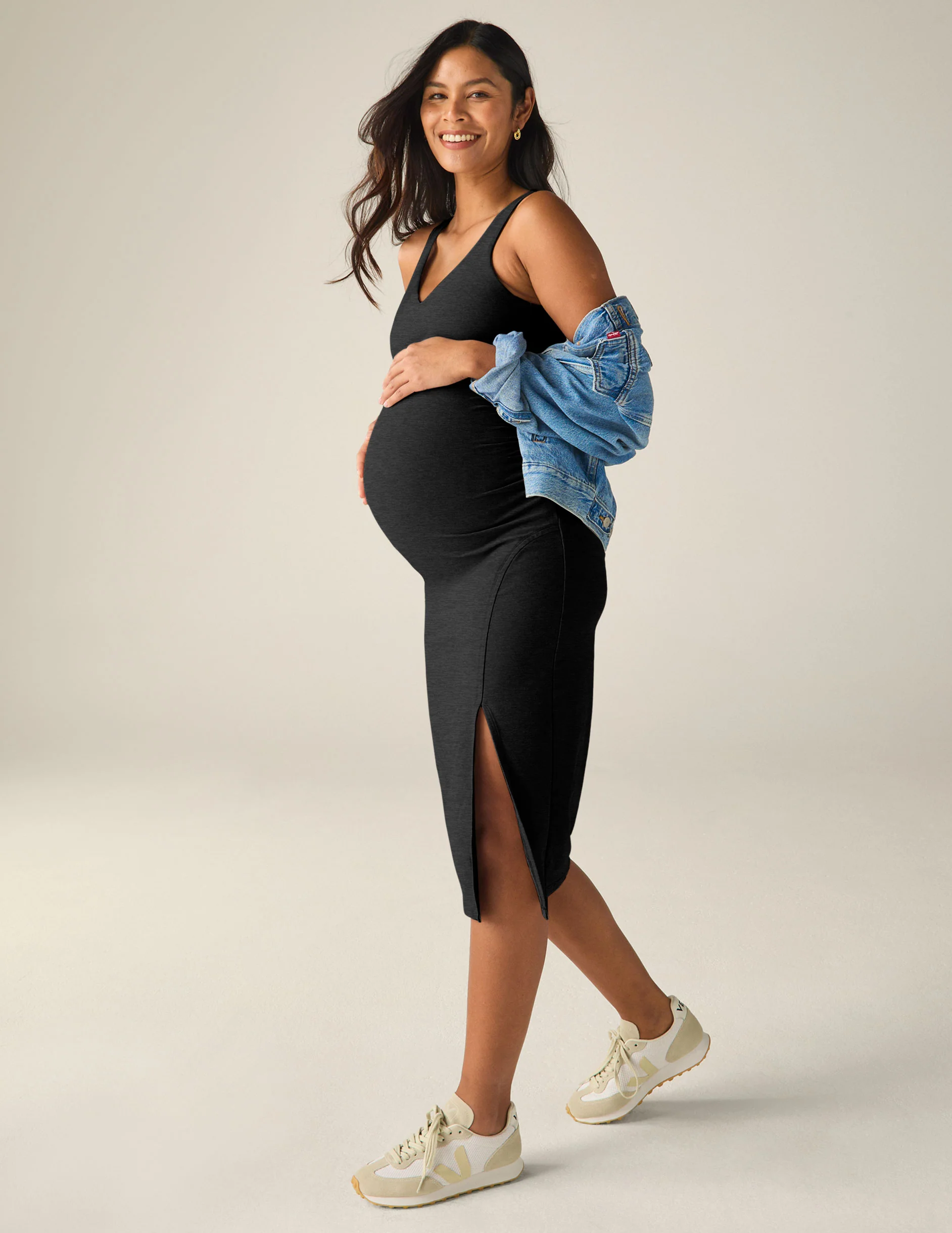 Spacedye Inspire Maternity Midi Dress - Styles Love