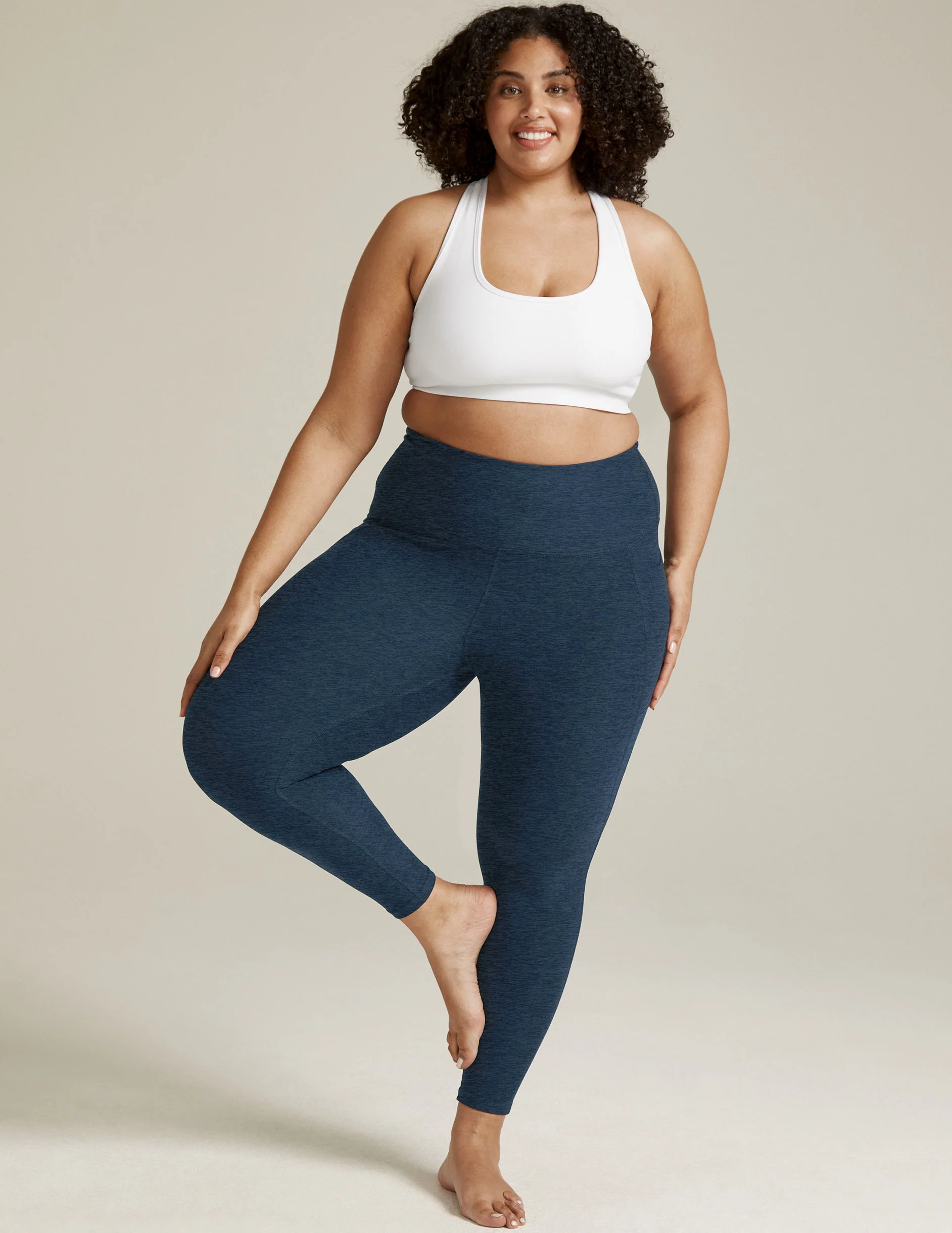 Spacedye Out Of Pocket High Waisted Midi Legging - Styles Love