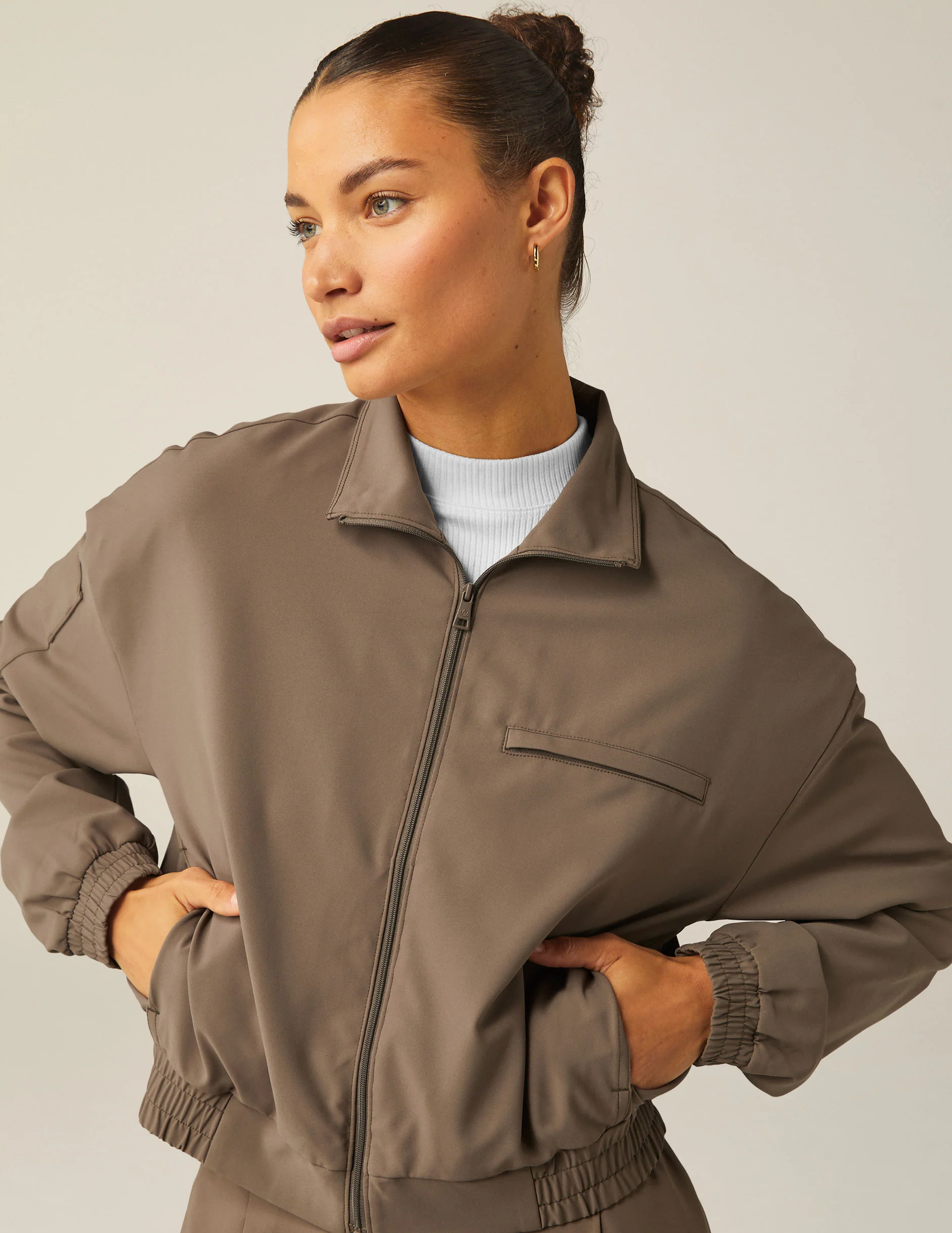Status Pocket Sleeve Cropped Jacket - Styles Love