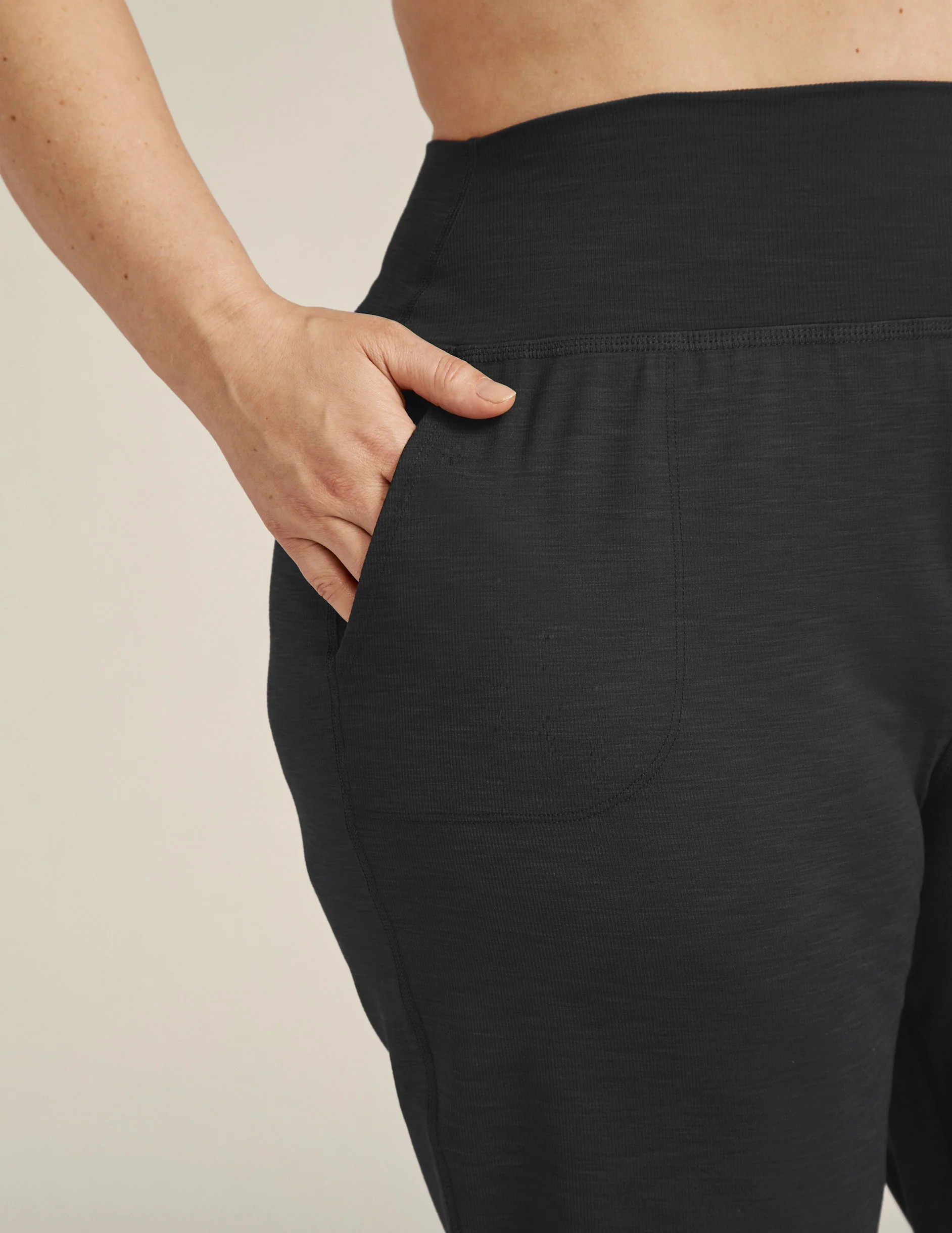 Heather Rib Midi Jogger - Styles Love