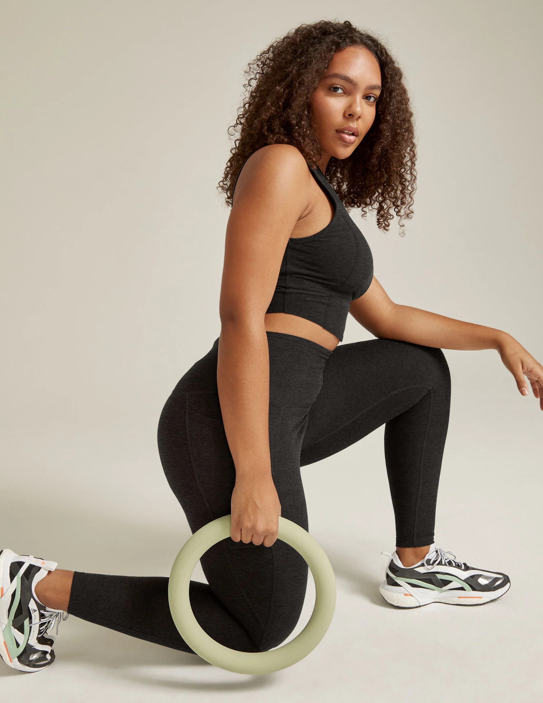 Spacedye Out Of Pocket High Waisted Midi Legging - Styles Love