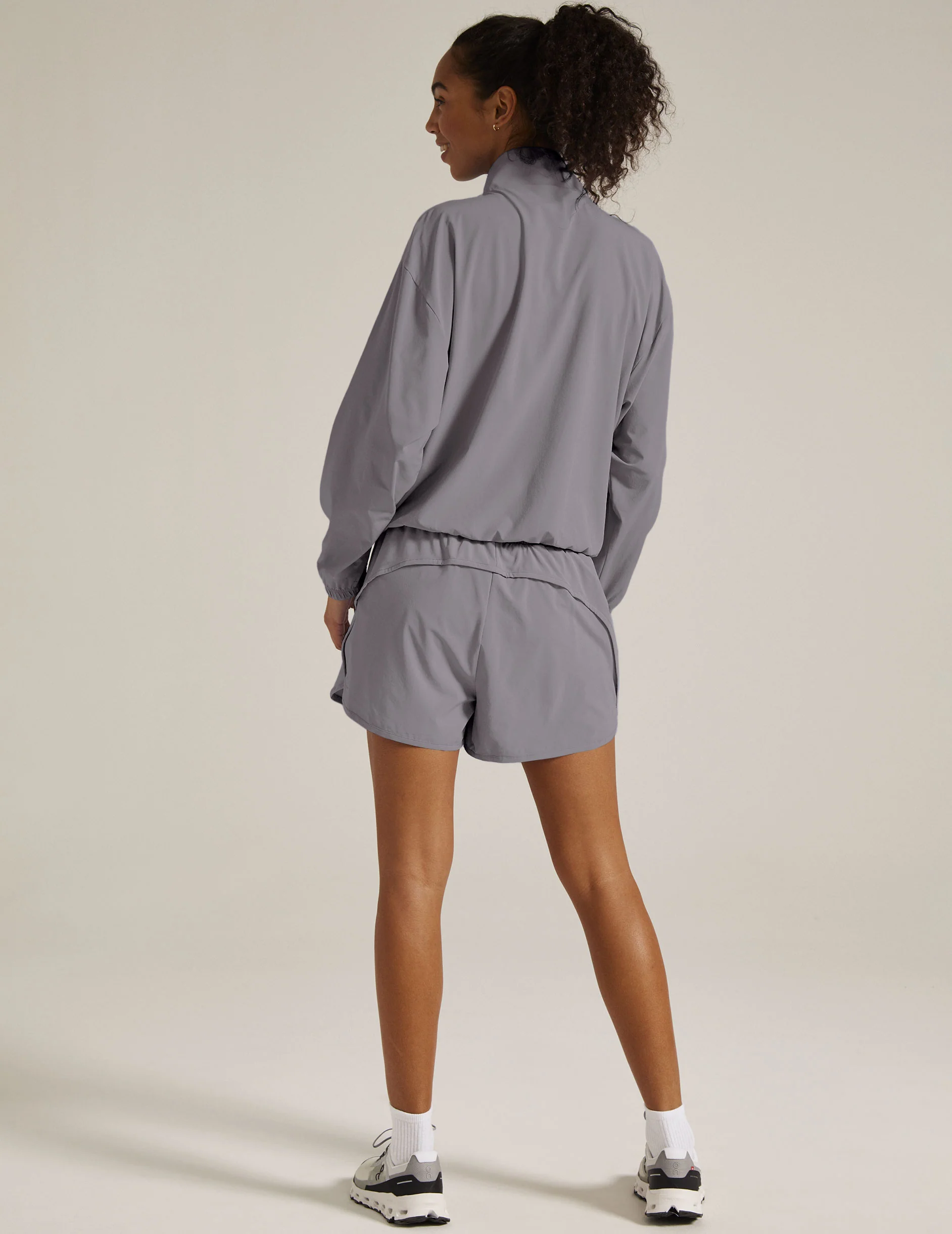 Stretch Woven In Stride Half Zip Pullover - Styles Love
